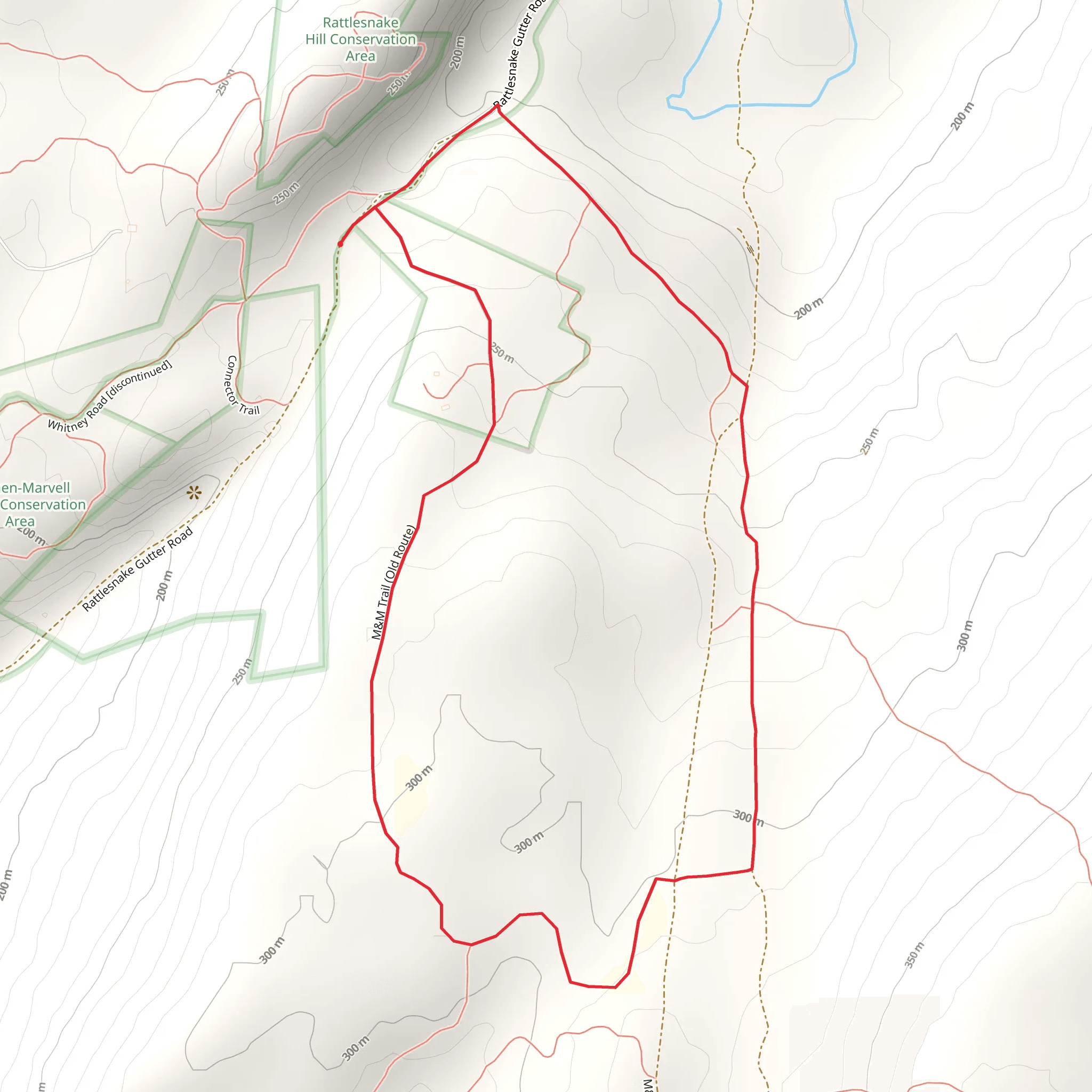 Metacomet - Monadnock Trail Loop mobile static map