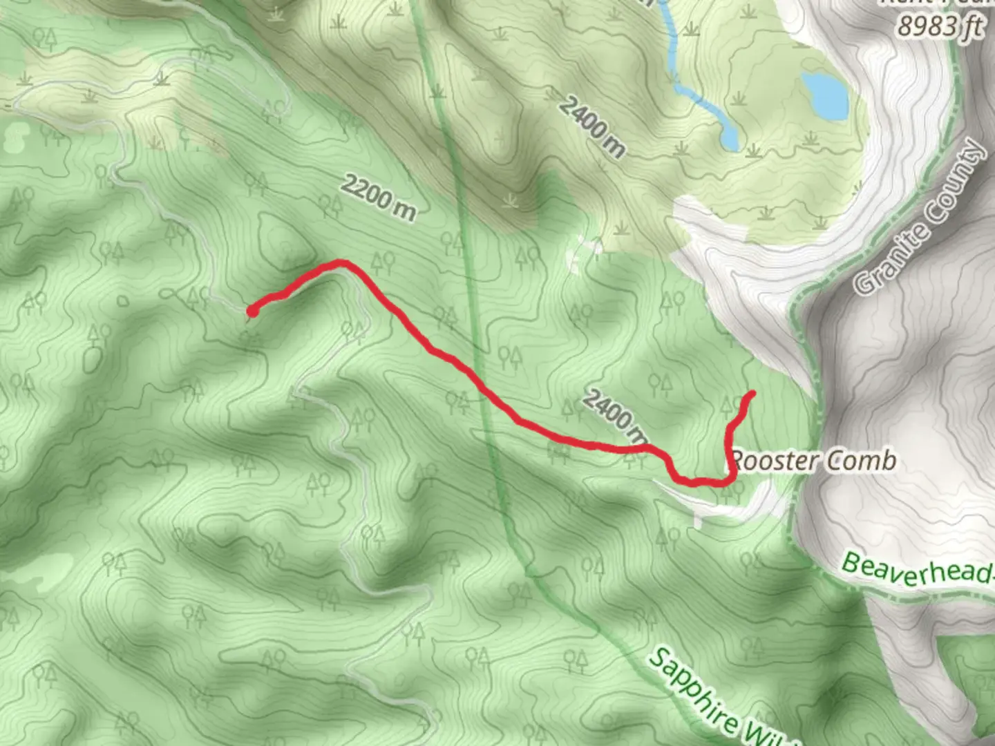 An image depicting the trail Mosquito Meadows Trail and its surrounding area.