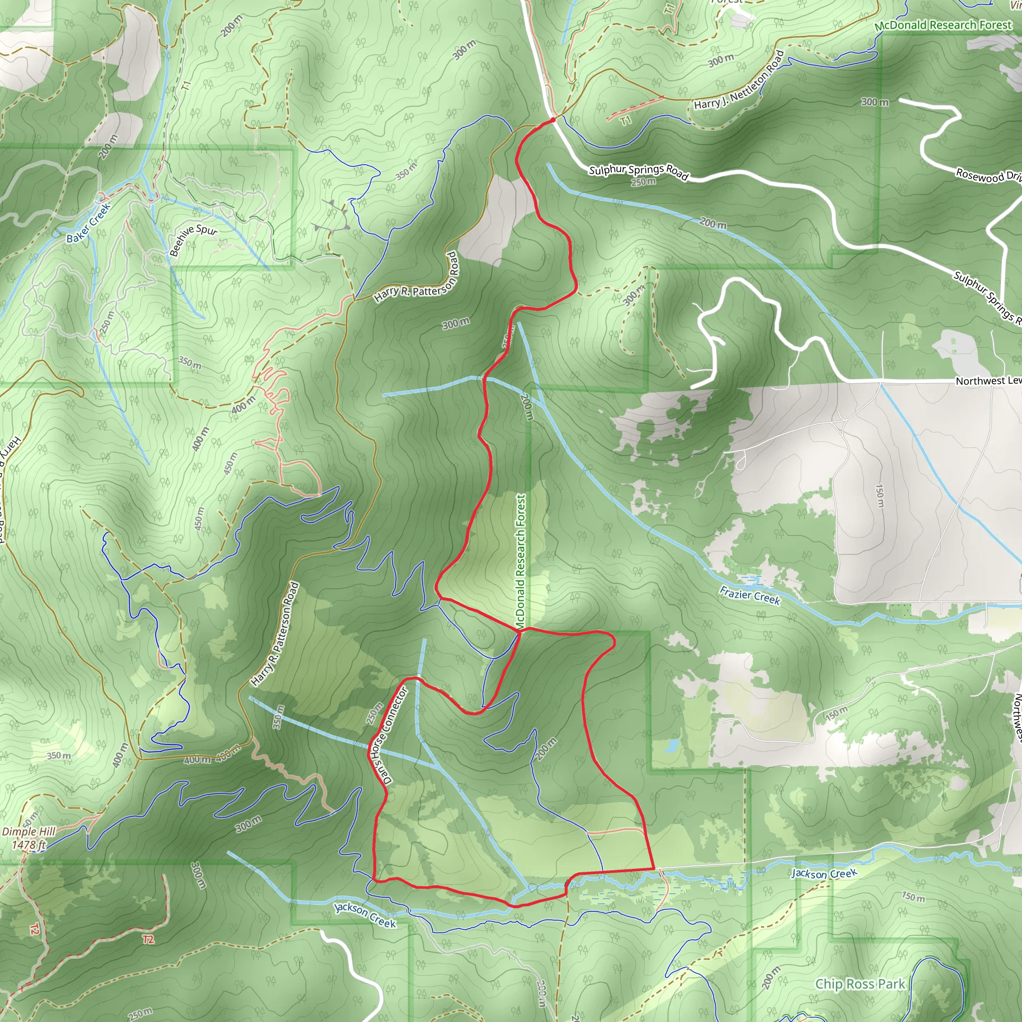 Lewisburg Saddle Loop - South mobile static map