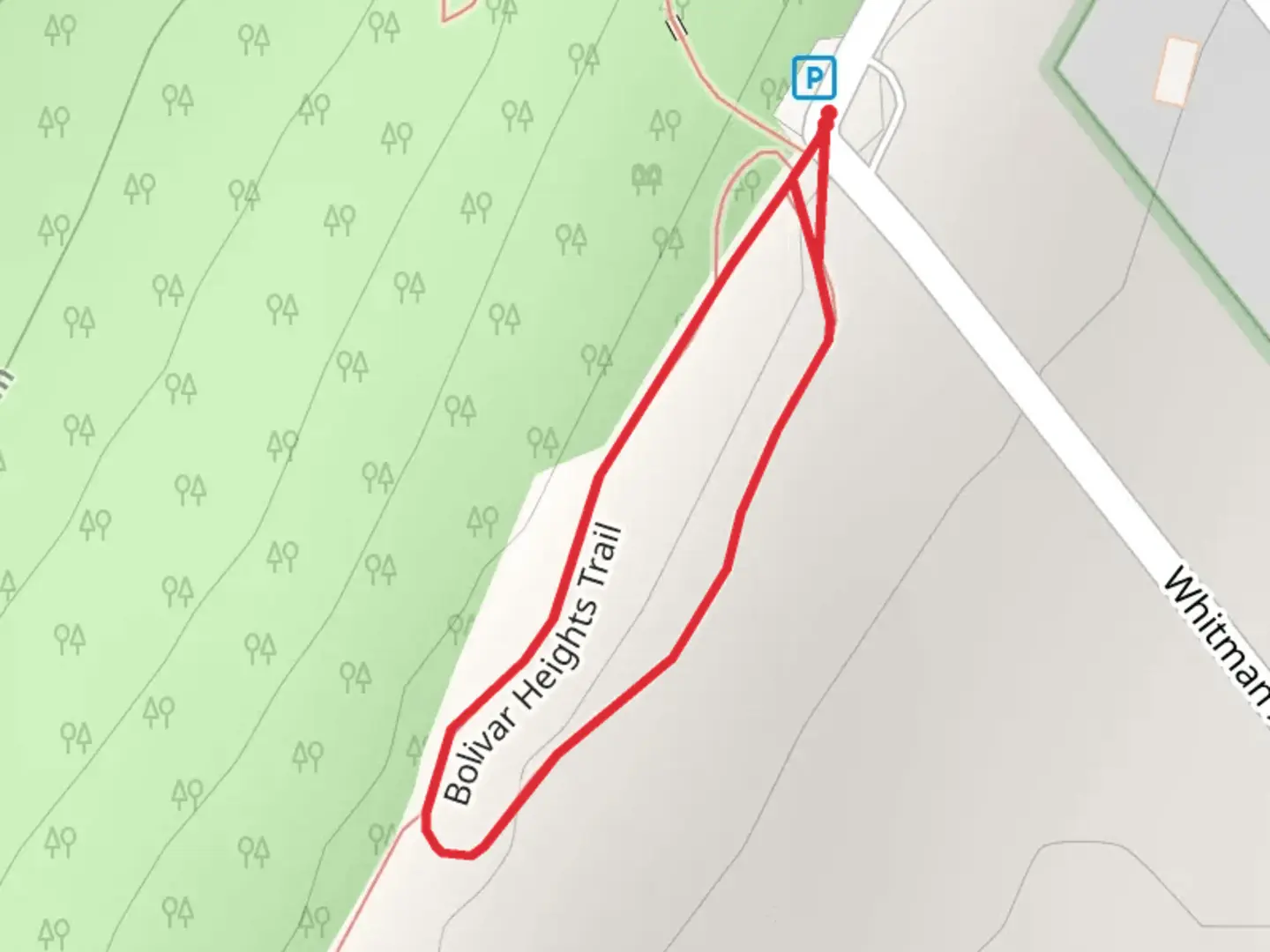 An image depicting the trail Bolivar Heights Loop Trail and its surrounding area.