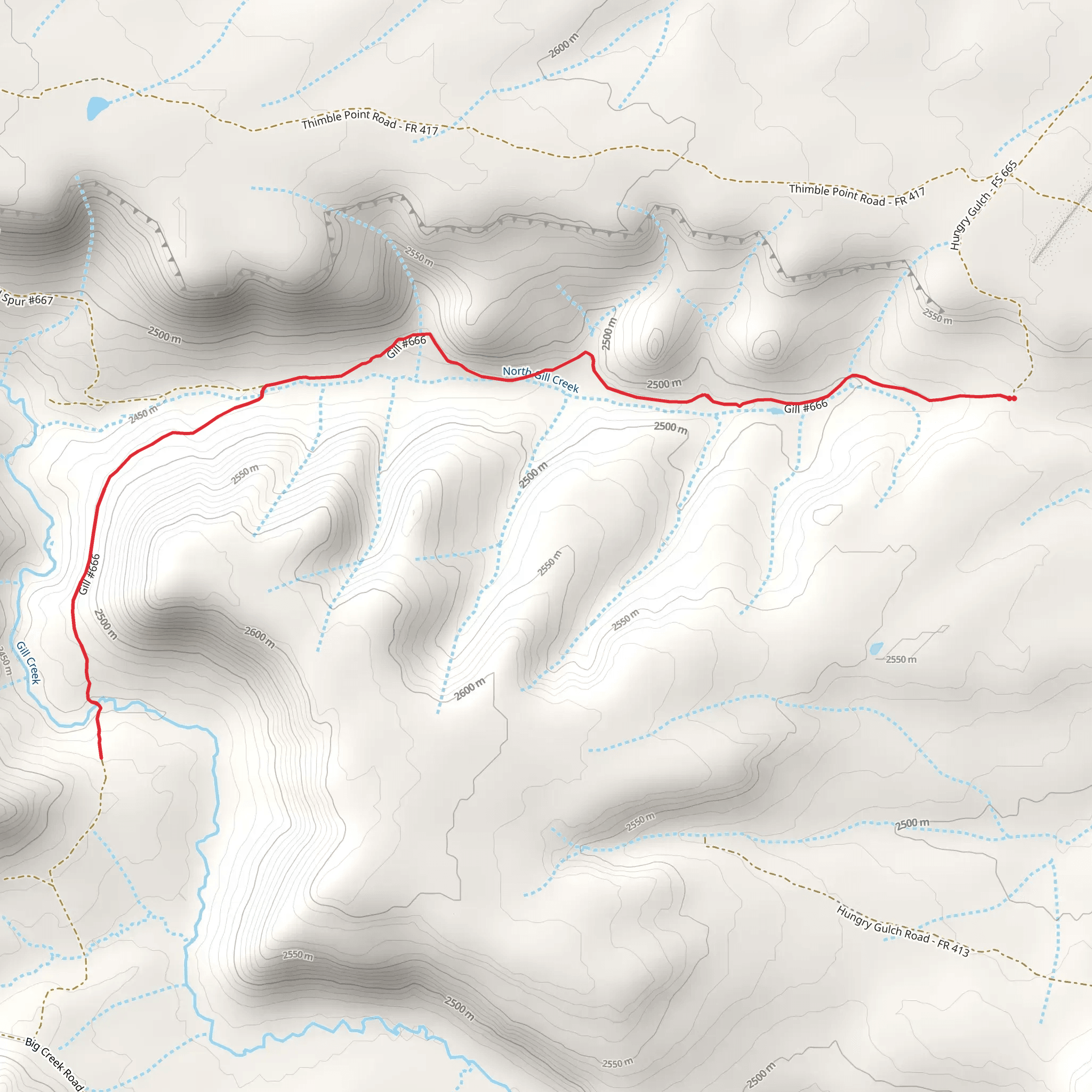 Gill Trail mobile static map