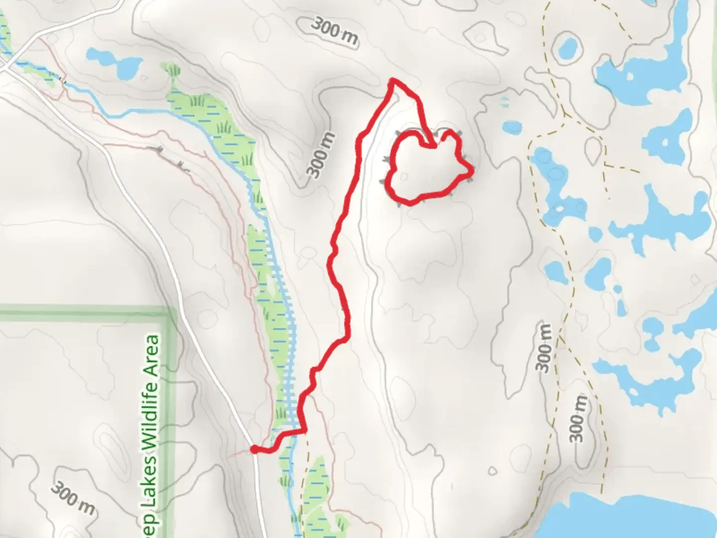 An image depicting the trail Rimrock Trail and its surrounding area.