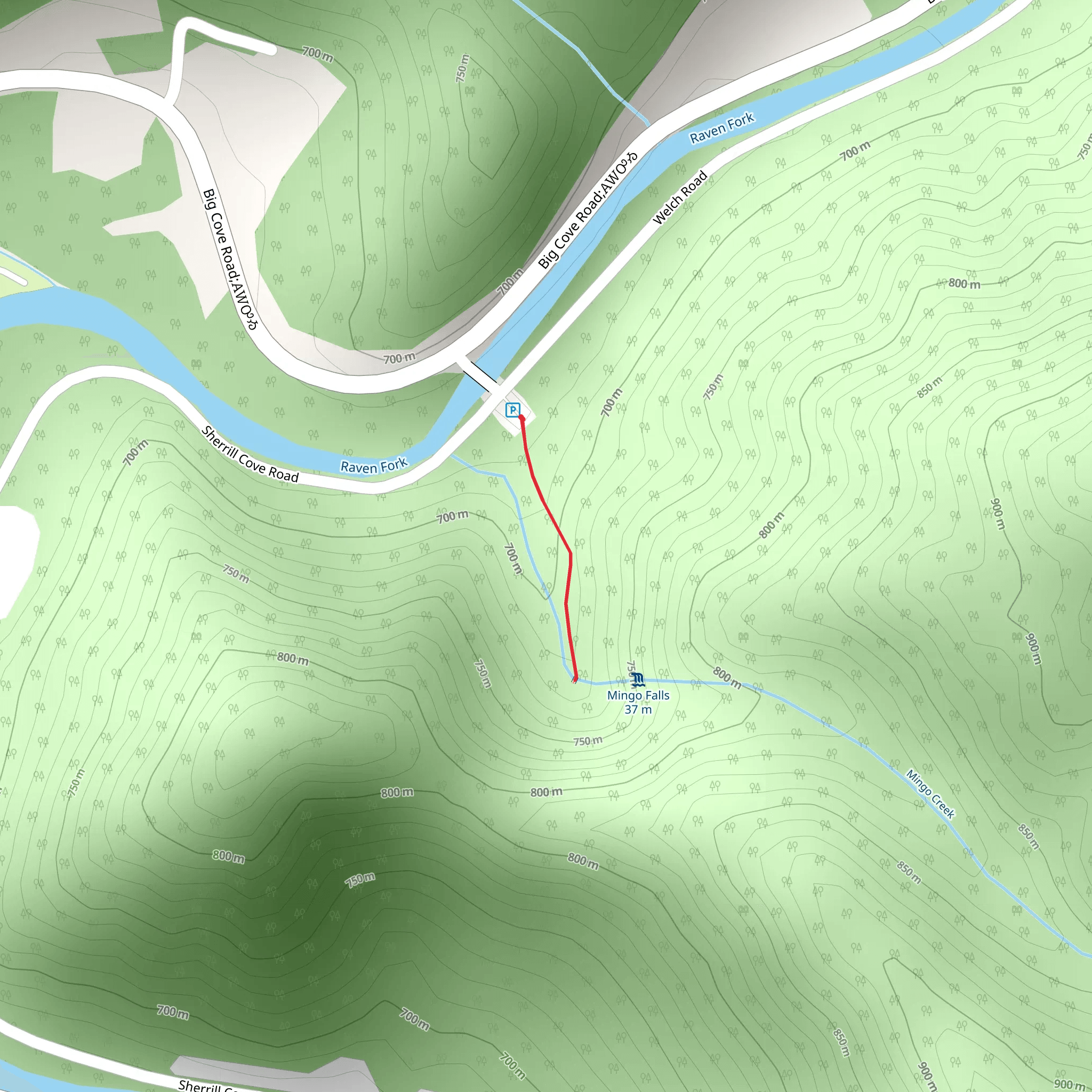 Mingo Creek mobile static map