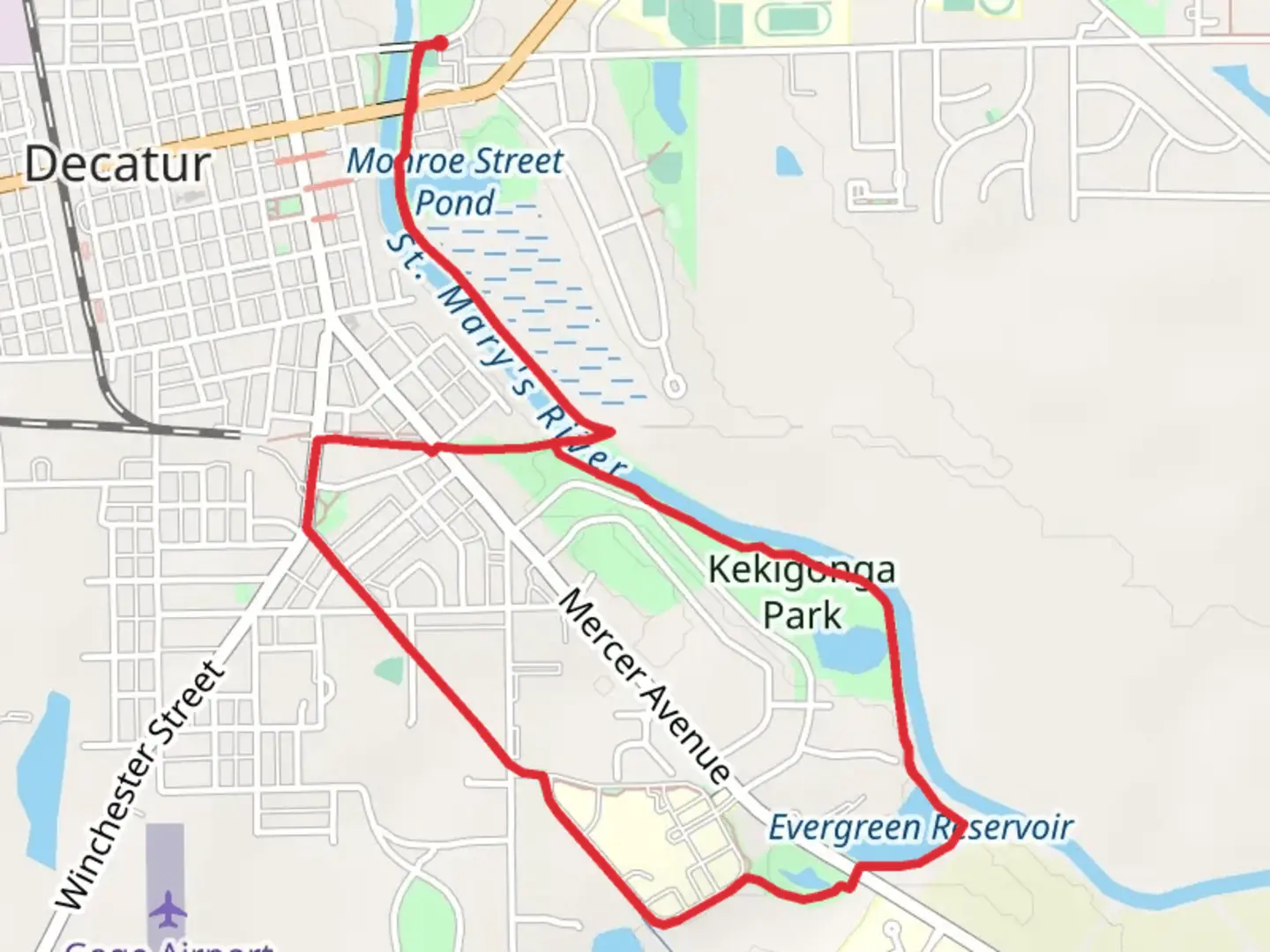 An image depicting the trail St Mary's River - Rivergreenway Trail and its surrounding area.