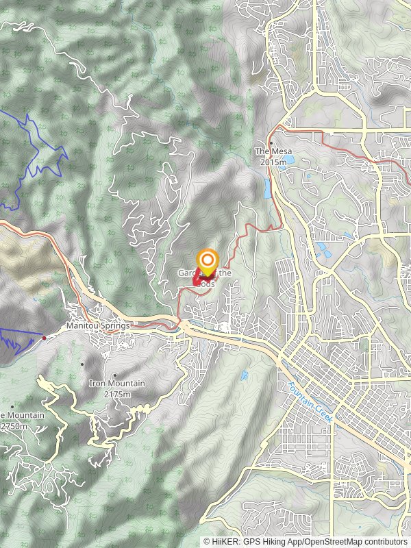 Siamese Twins and Cabin Canyon Loop Trail mobile static map