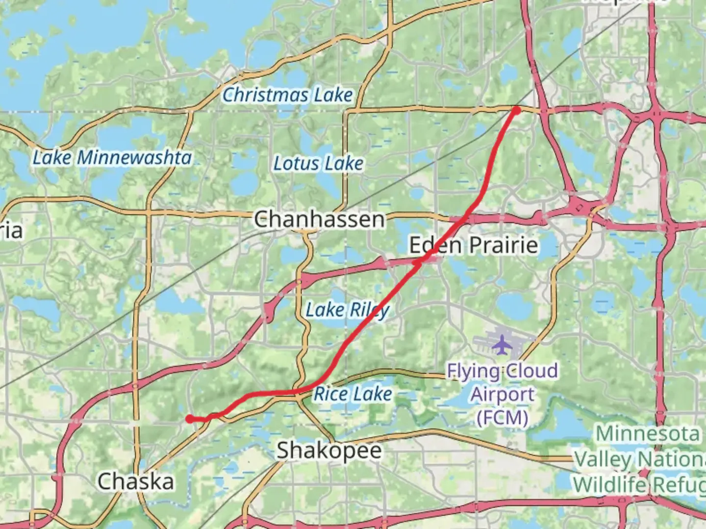 An image depicting the trail Minnesota River Bluffs LRT Regional Trail and its surrounding area.