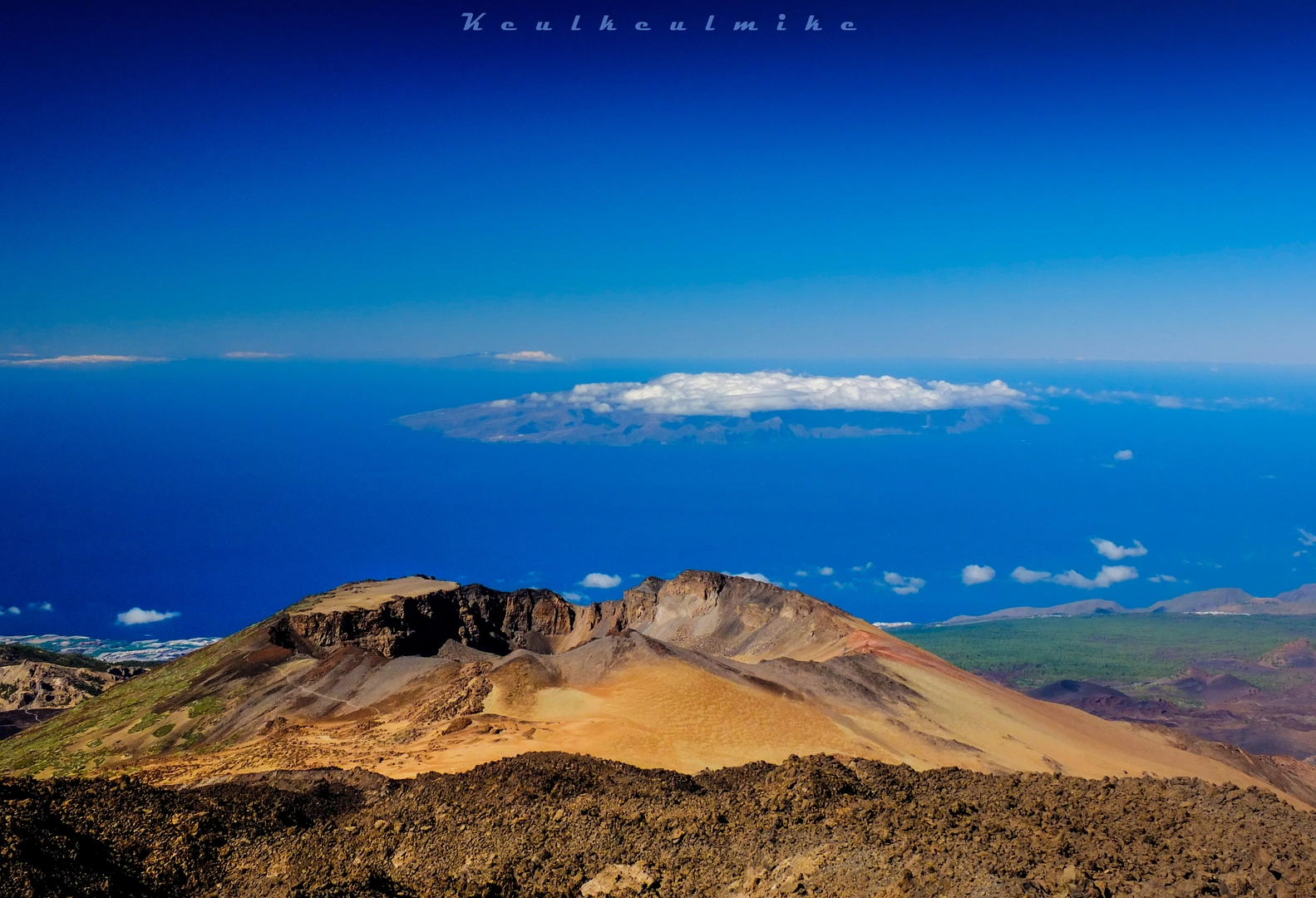 An image depicting the trail Pico Viejo Hike and its surrounding area.