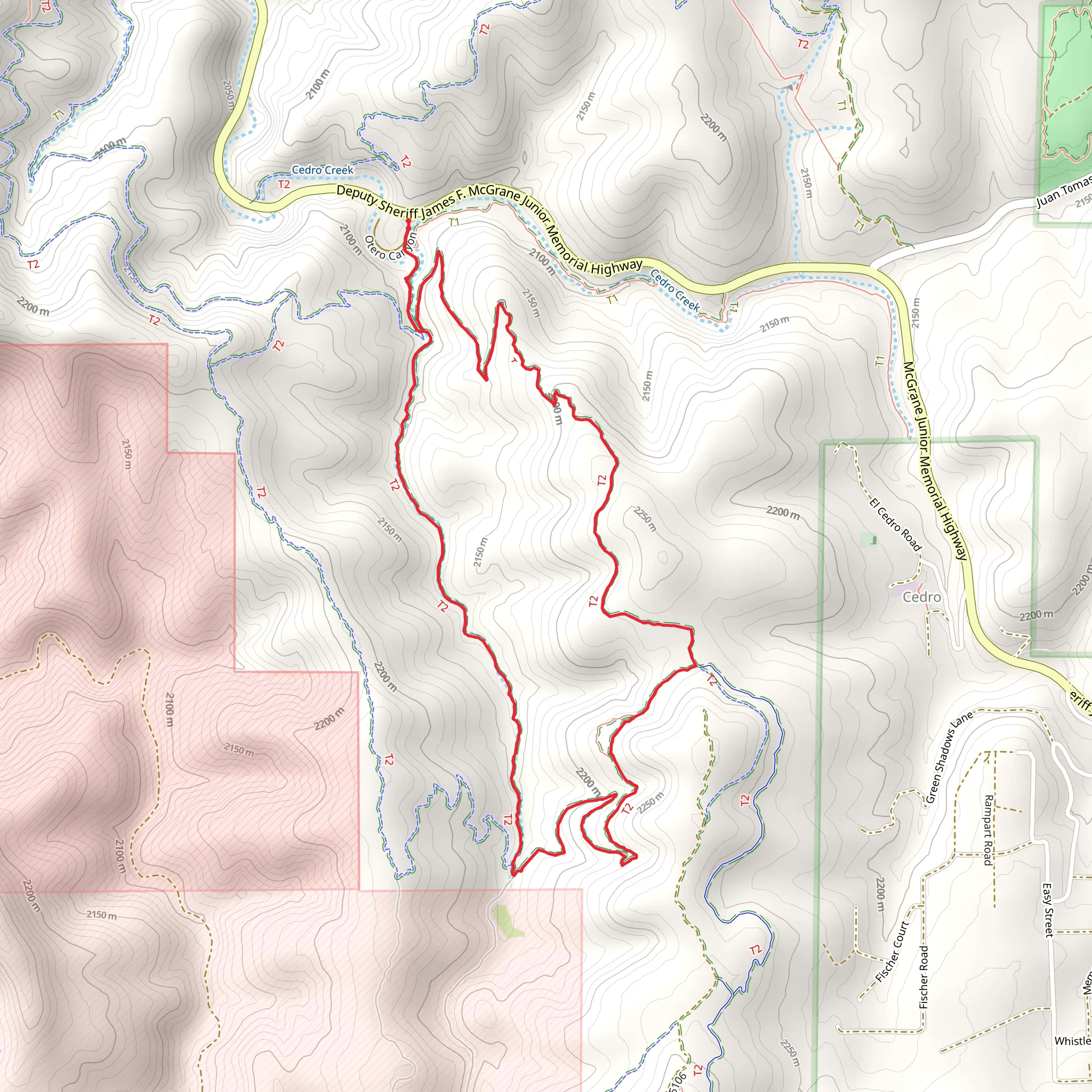 Blue Ribbon Loop Trail mobile static map