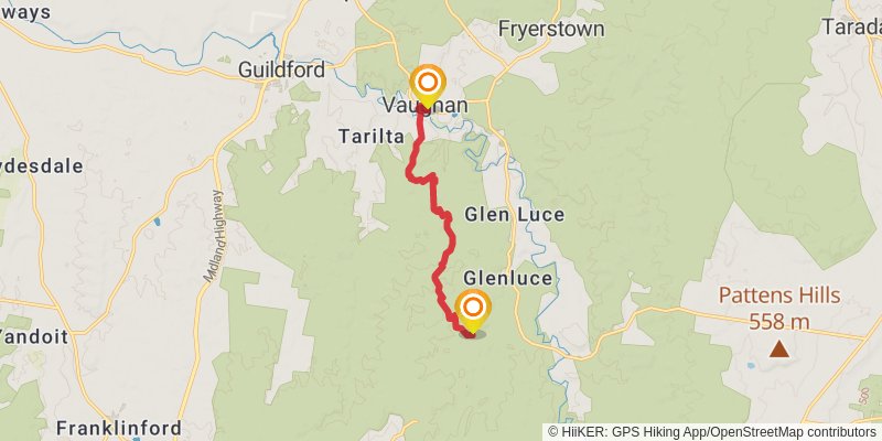 Dry Diggings Track stage 2 Map