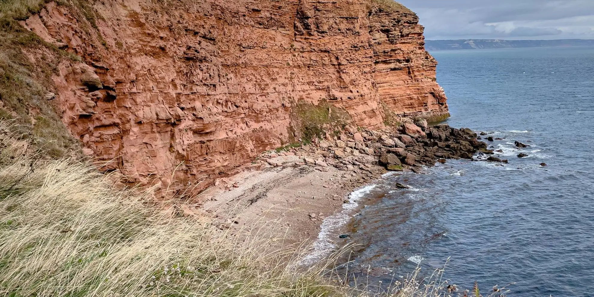 An image depicting the trail Danger Point and Ladram Bay from Otterton and its surrounding area.