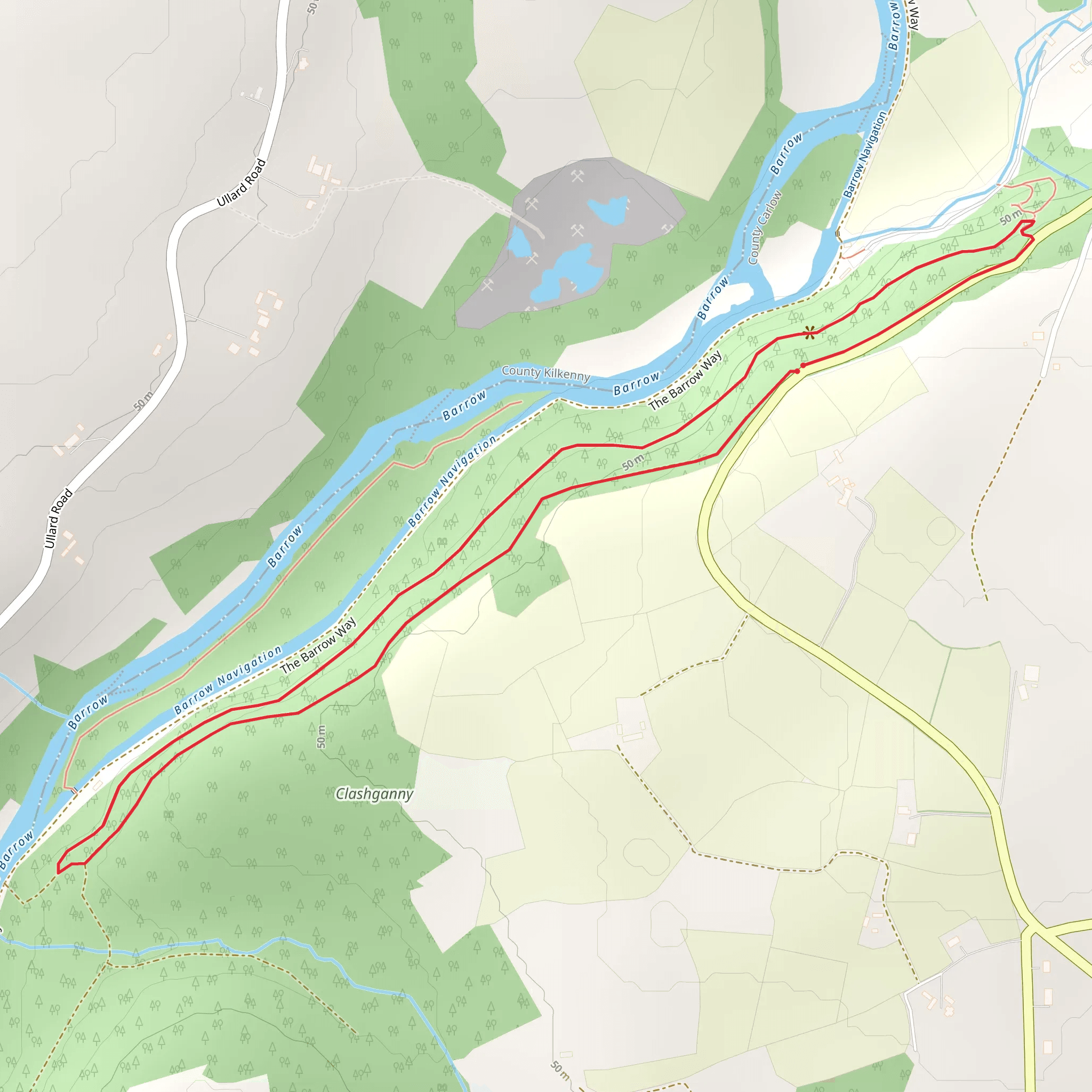 Clashganny Viewing Point Loop mobile static map