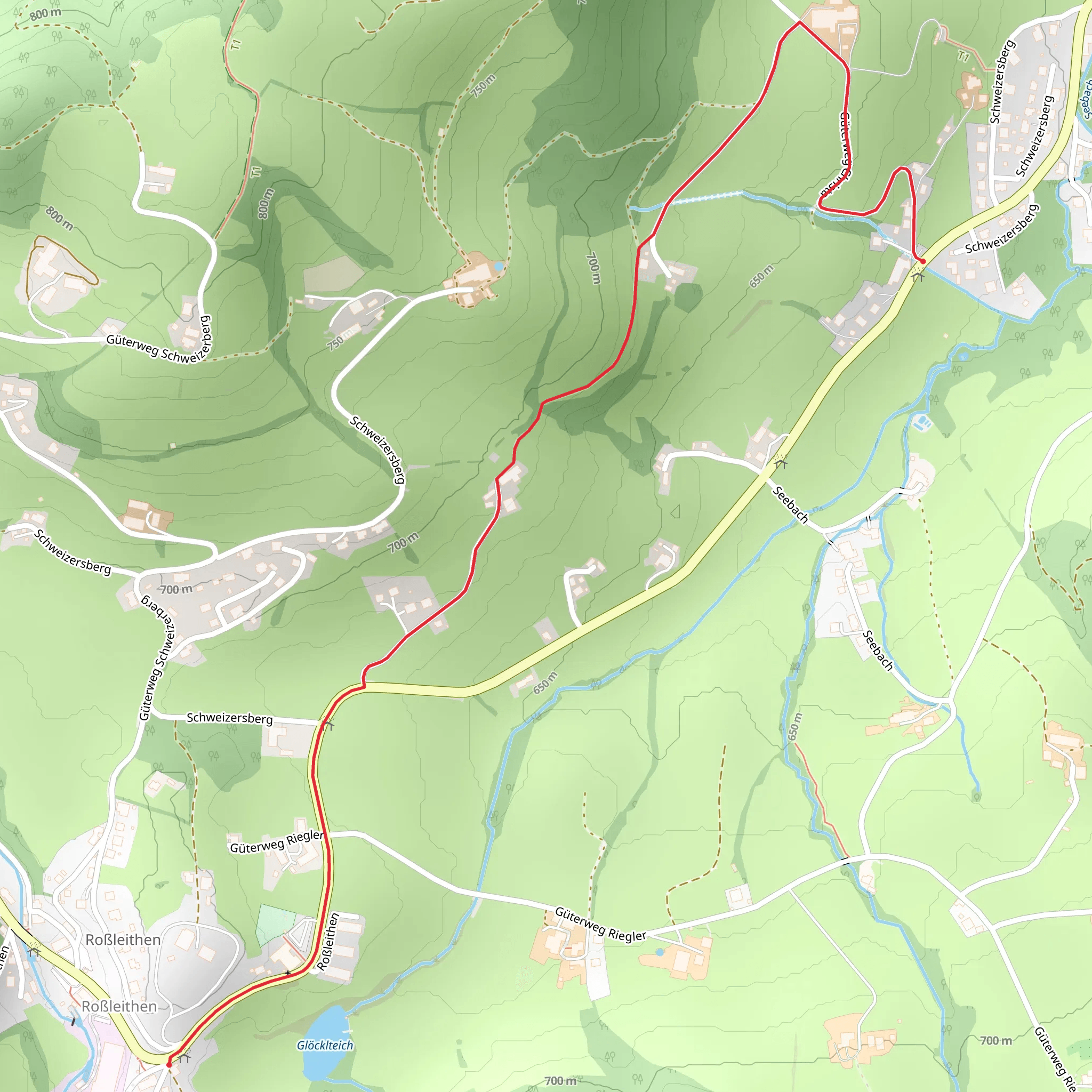 Schweizersberg - Gallbrunn - Roßleithen mobile static map
