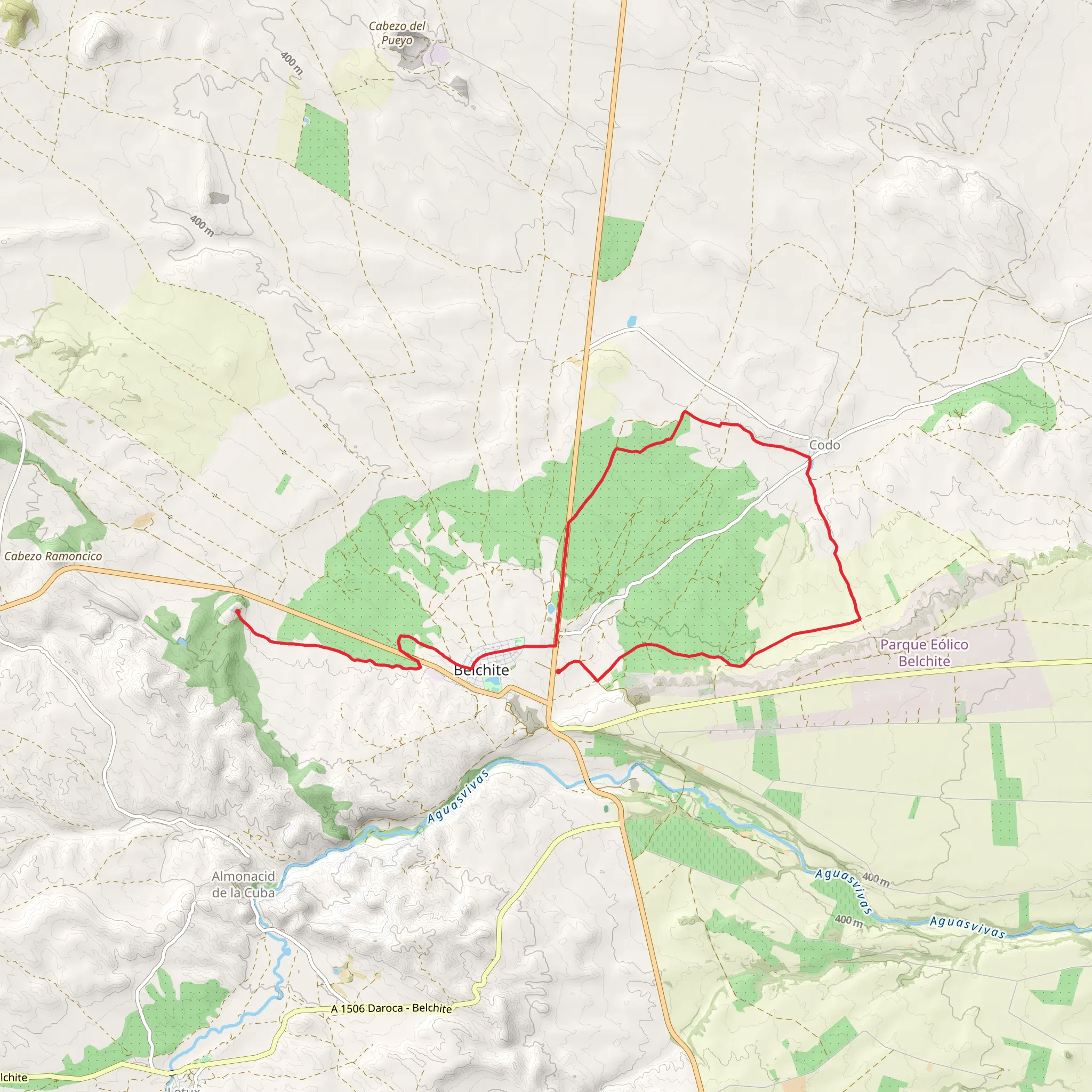 Sanctuary of Pueyo - Belchite PR Z 82 mobile static map