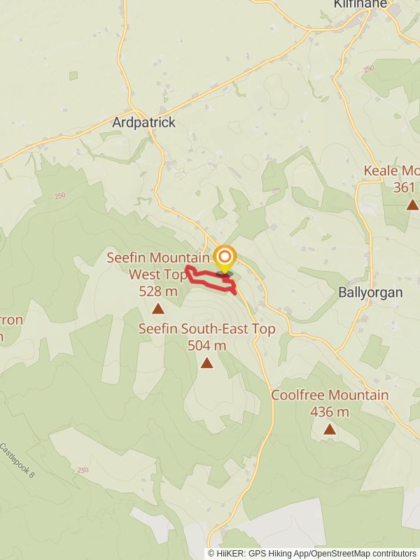 Ballyhoura - Lyre na Freaghaun mobile static map