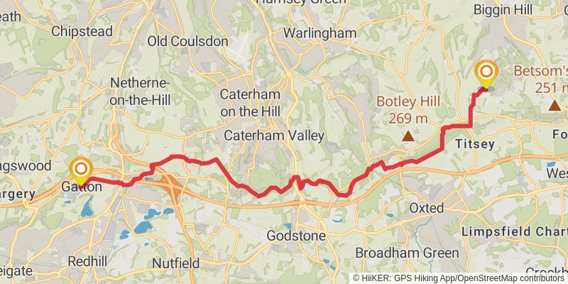 London Green Belt Way stage 4 Map