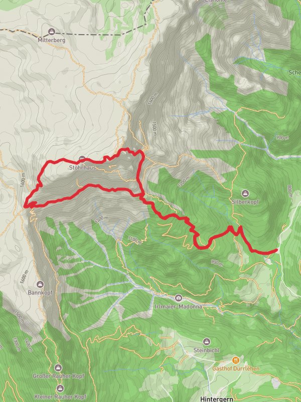 Berchtesgadener Hochthron and Mittagsloch-Nord Peak Loop via AV Weg 466