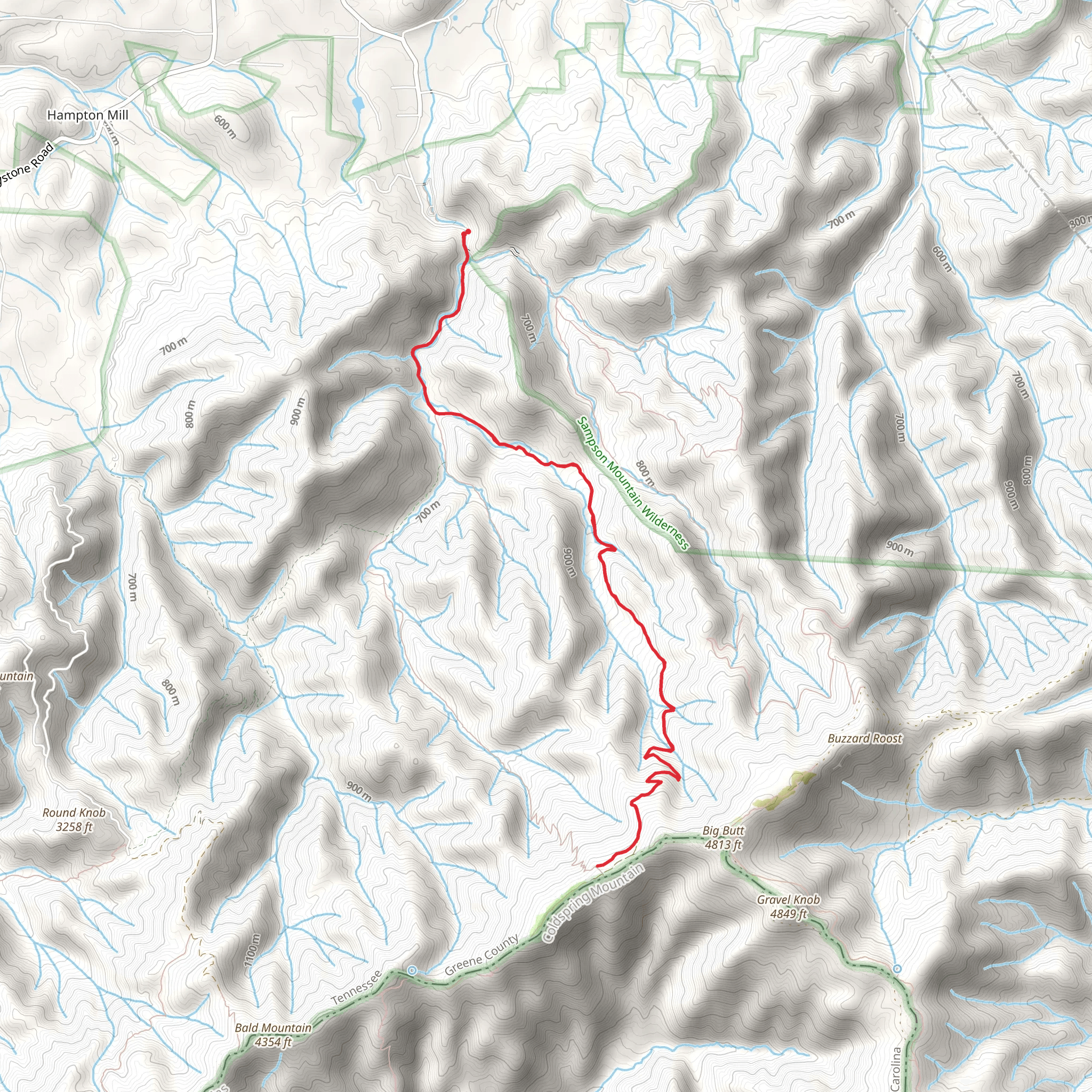 Horse Creek Road mobile static map