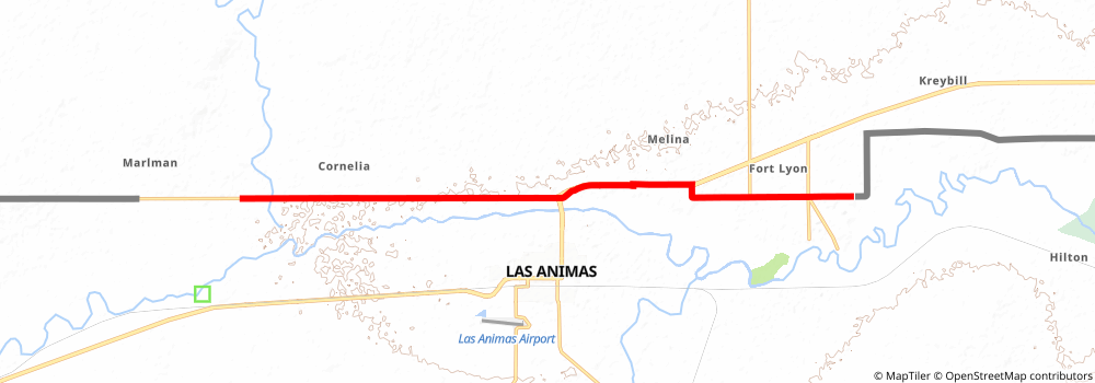 American Discovery Trail South Route stage 211 Map