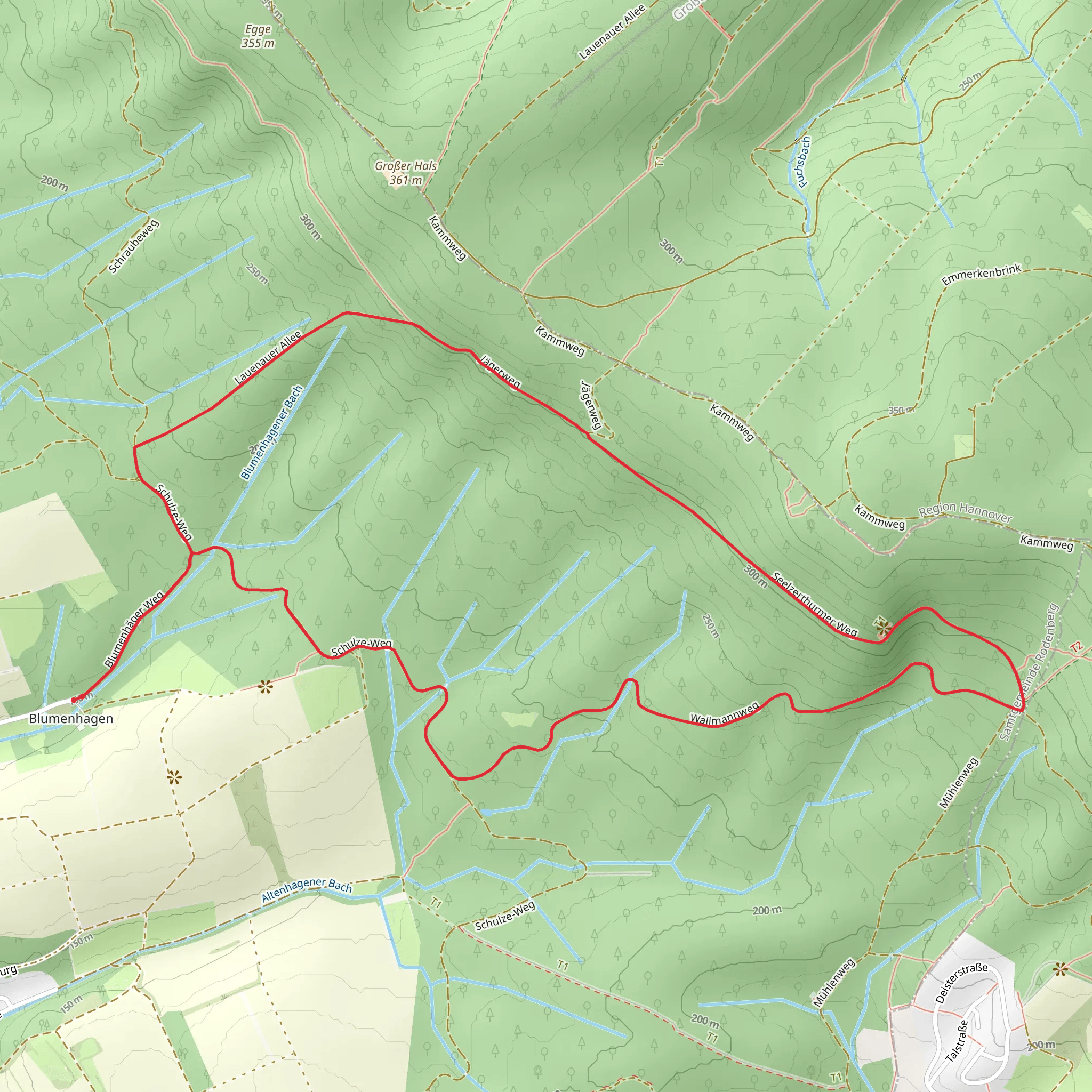 Roswitha Weg and Lauenau Loop mobile static map