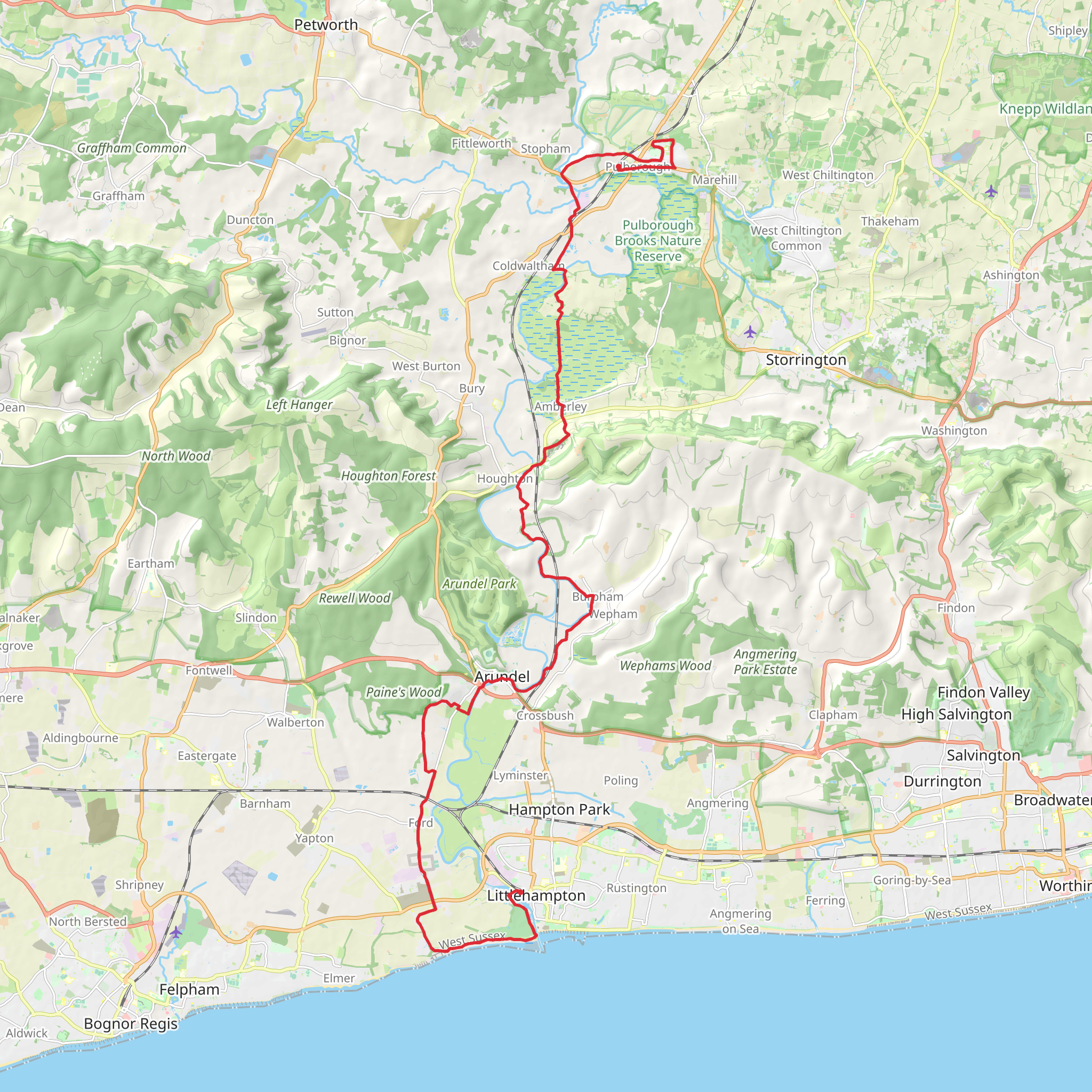 Arun Way mobile static map