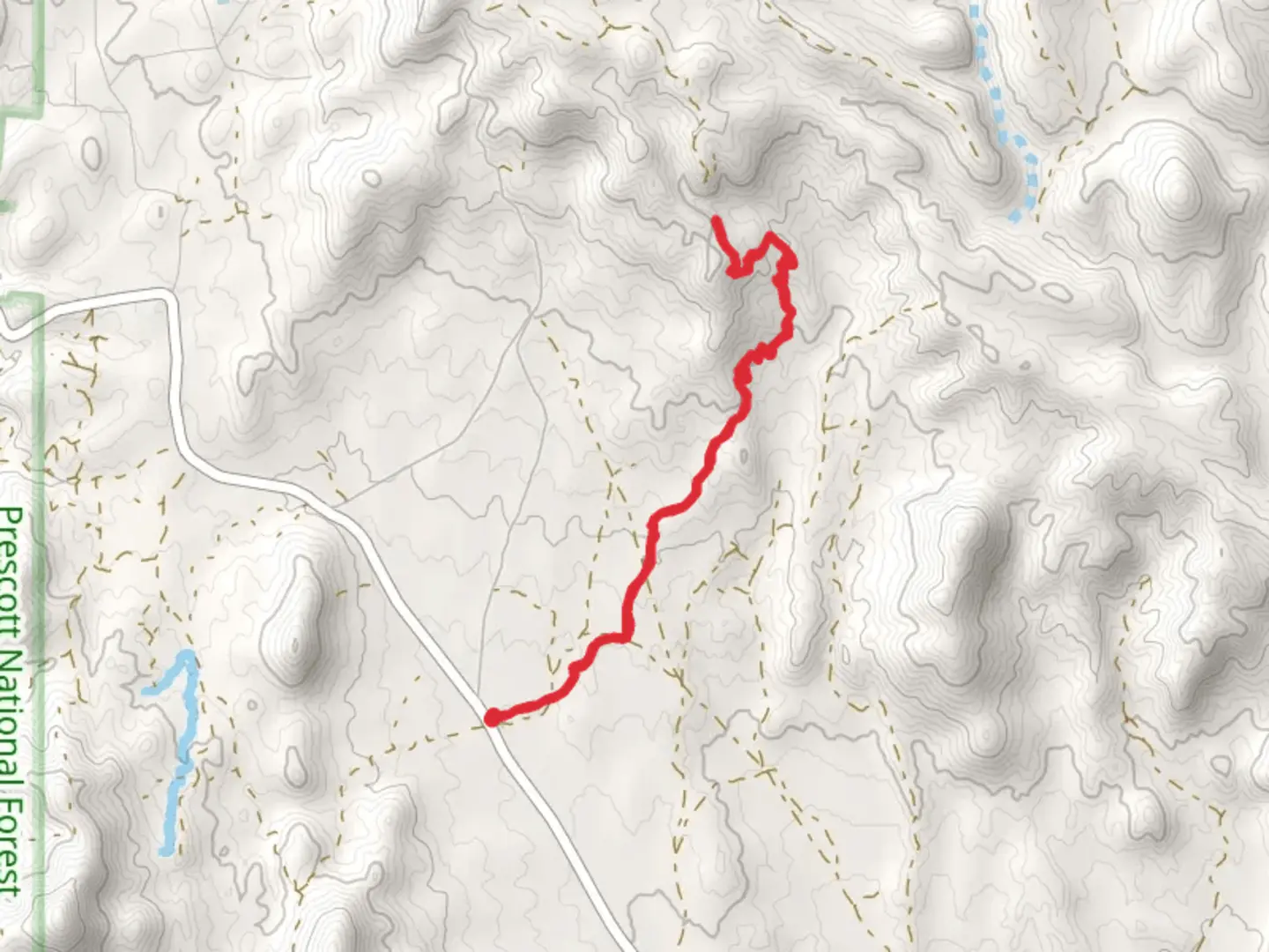 An image depicting the trail Black Canyon Short Trail - Bumble Bee Road and its surrounding area.