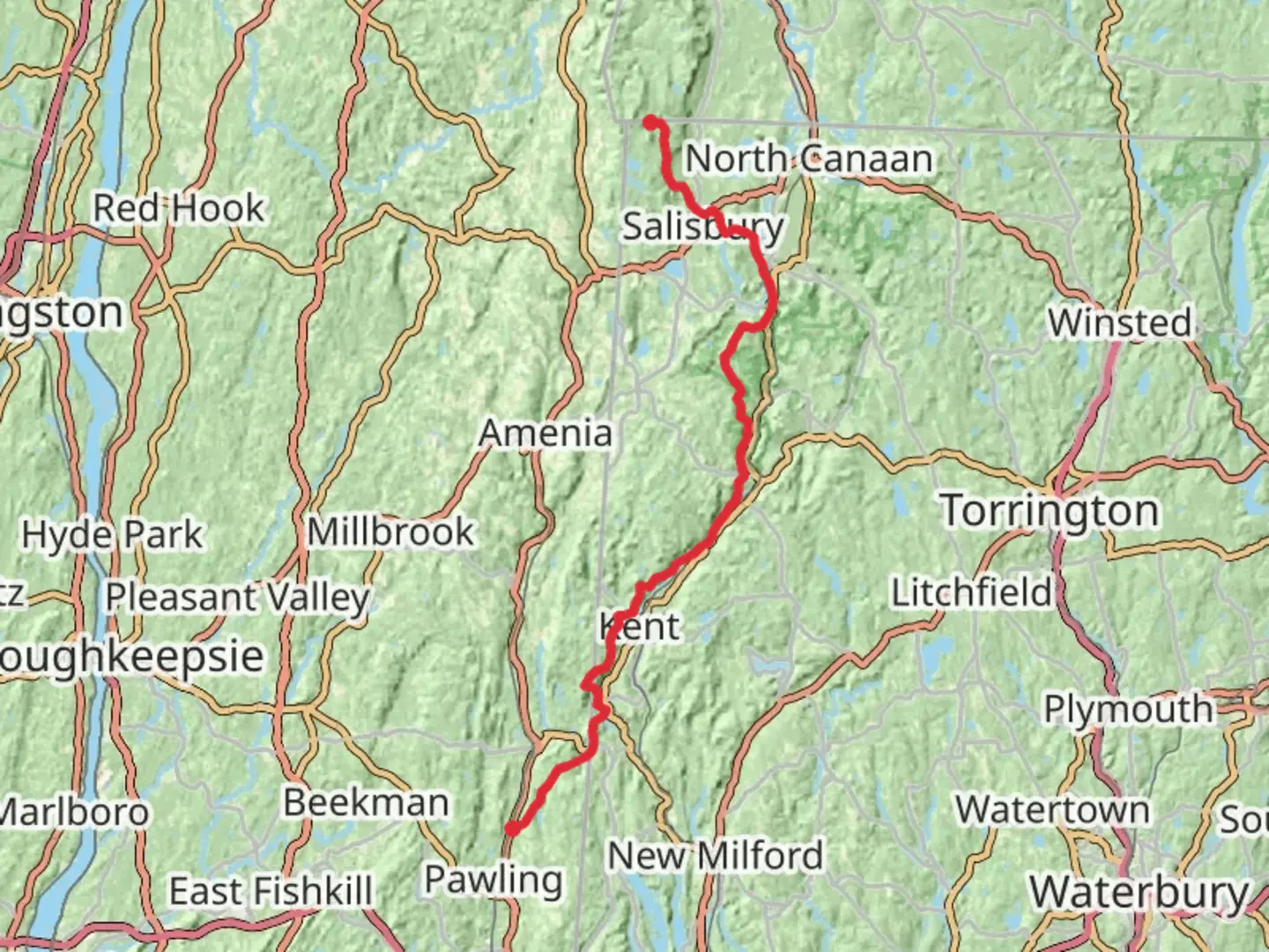 An image depicting the trail Appalachian Trail Section Hike - Sage Ravine to Pawling and its surrounding area.