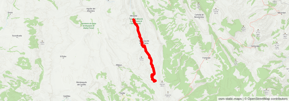 Guadalope River Source PR TE 64 stage 2 Map