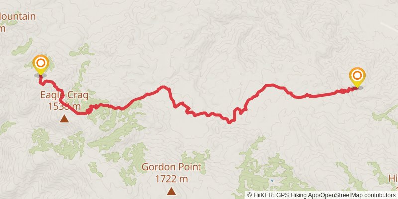 Cutca Trail stage 1 Map