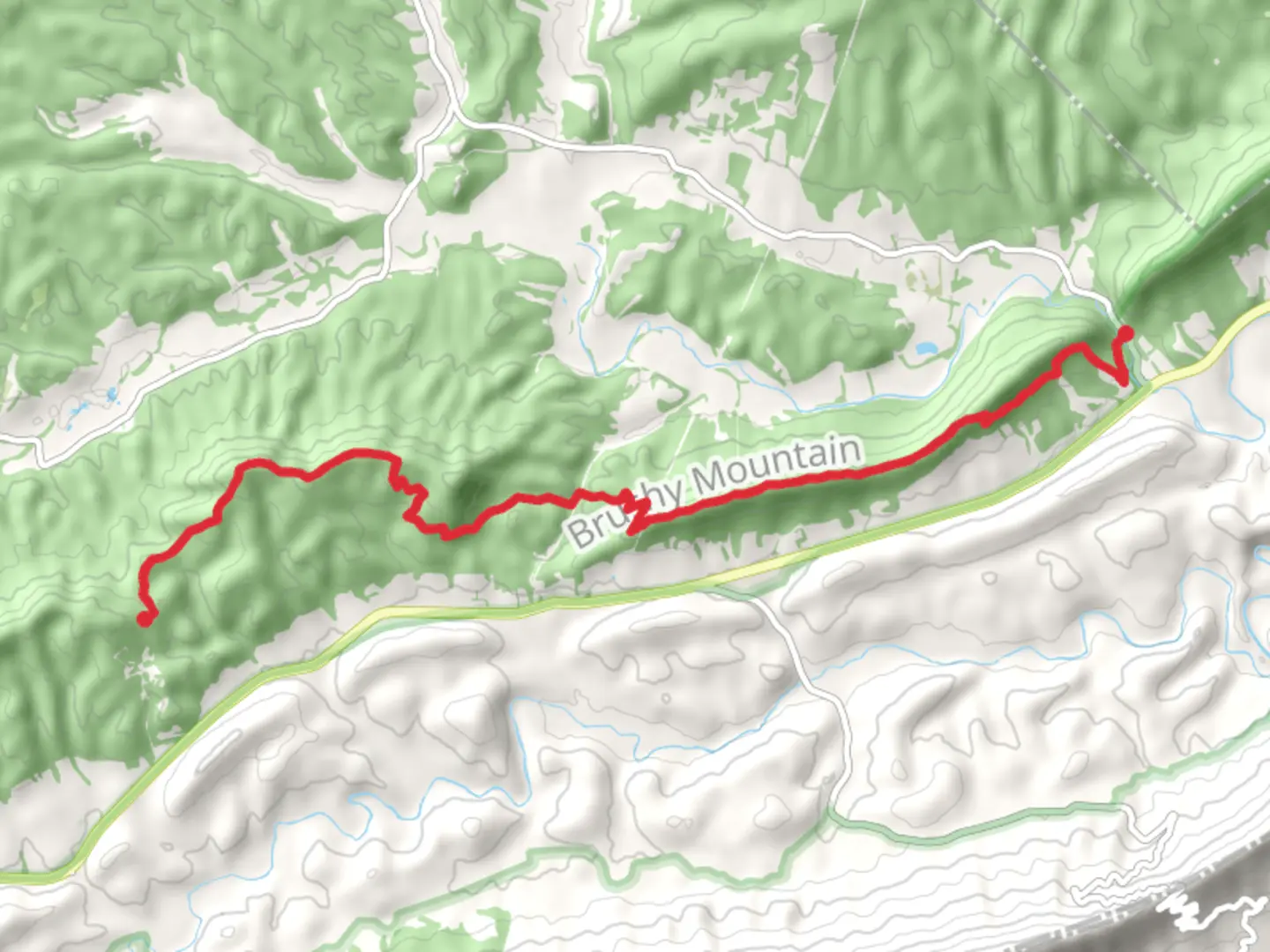 An image depicting the trail Appalachian Trail from State Route 611 and its surrounding area.