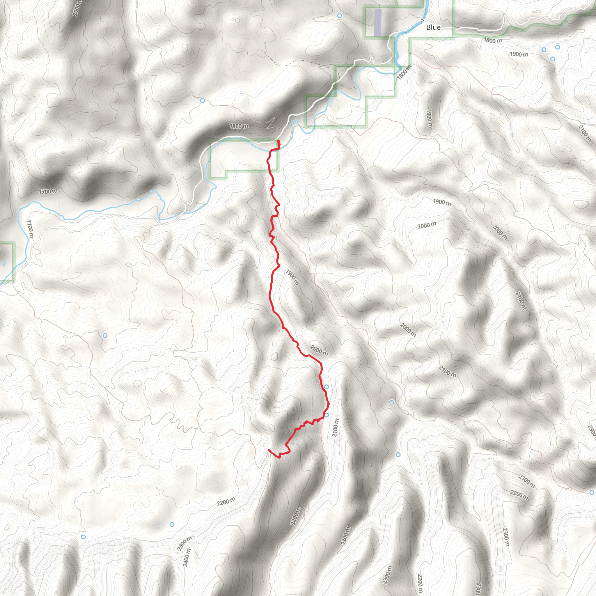 Telephone Short Cut via Largo and Lanphier Trail mobile static map