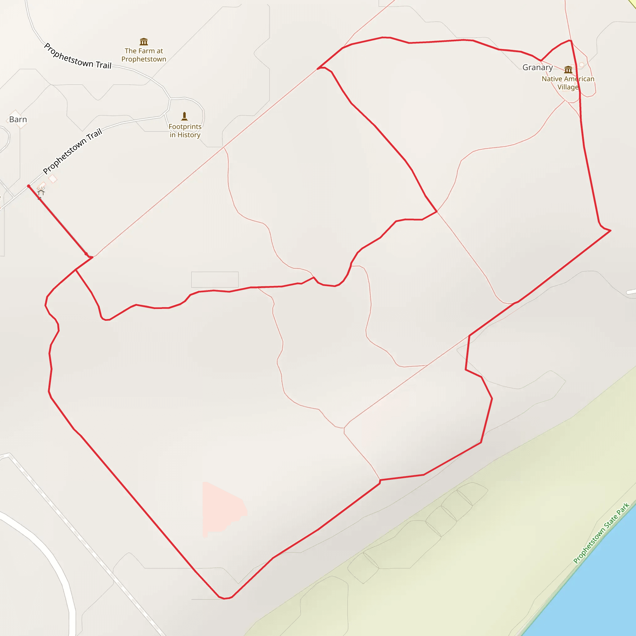 Prophetstown Trail Loop - South mobile static map
