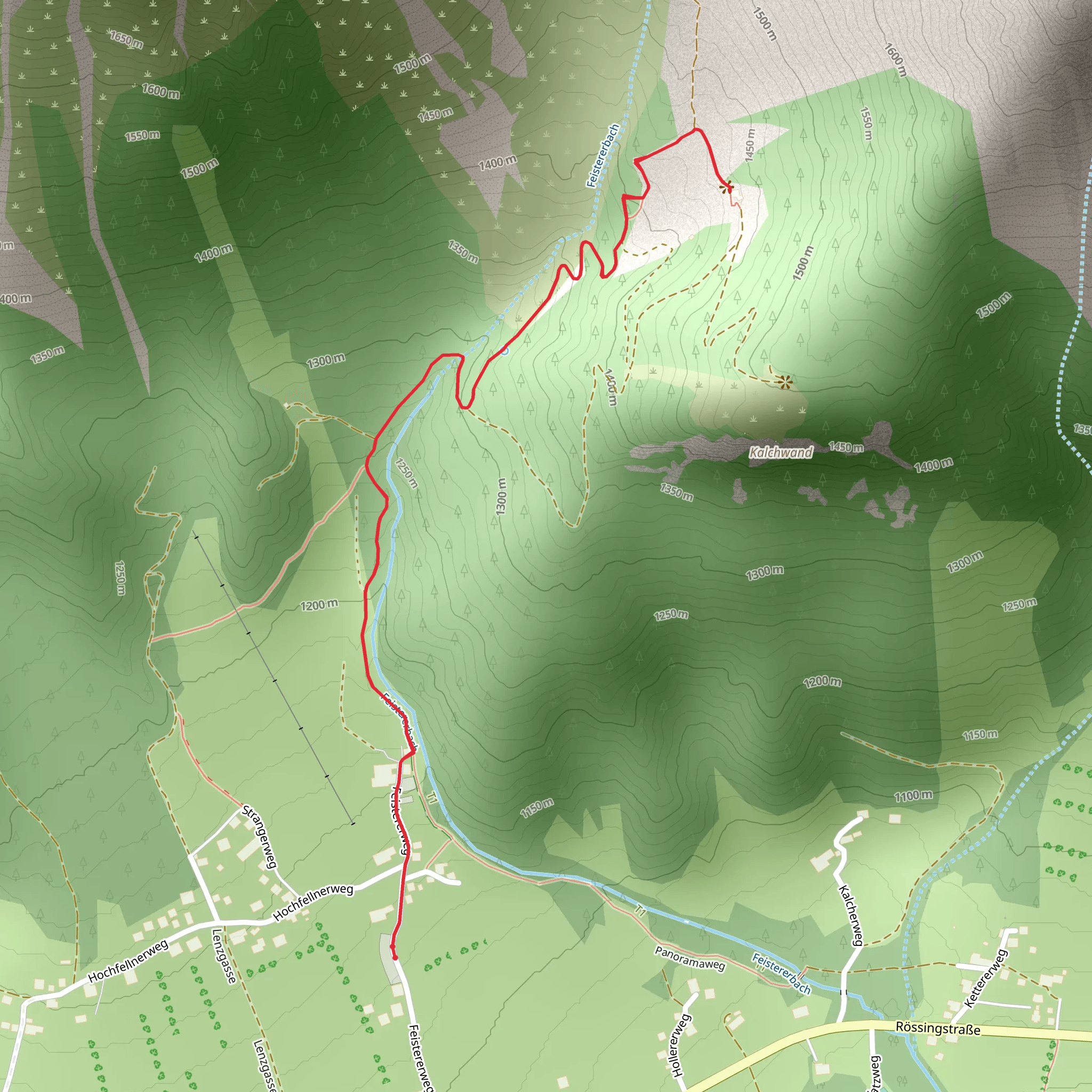 Lärchbodenalm Hike mobile static map
