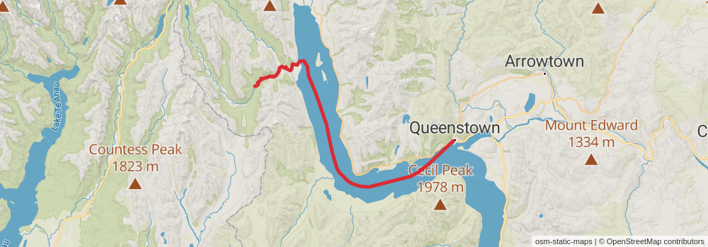 Te Araroa South Island stage 67 Map