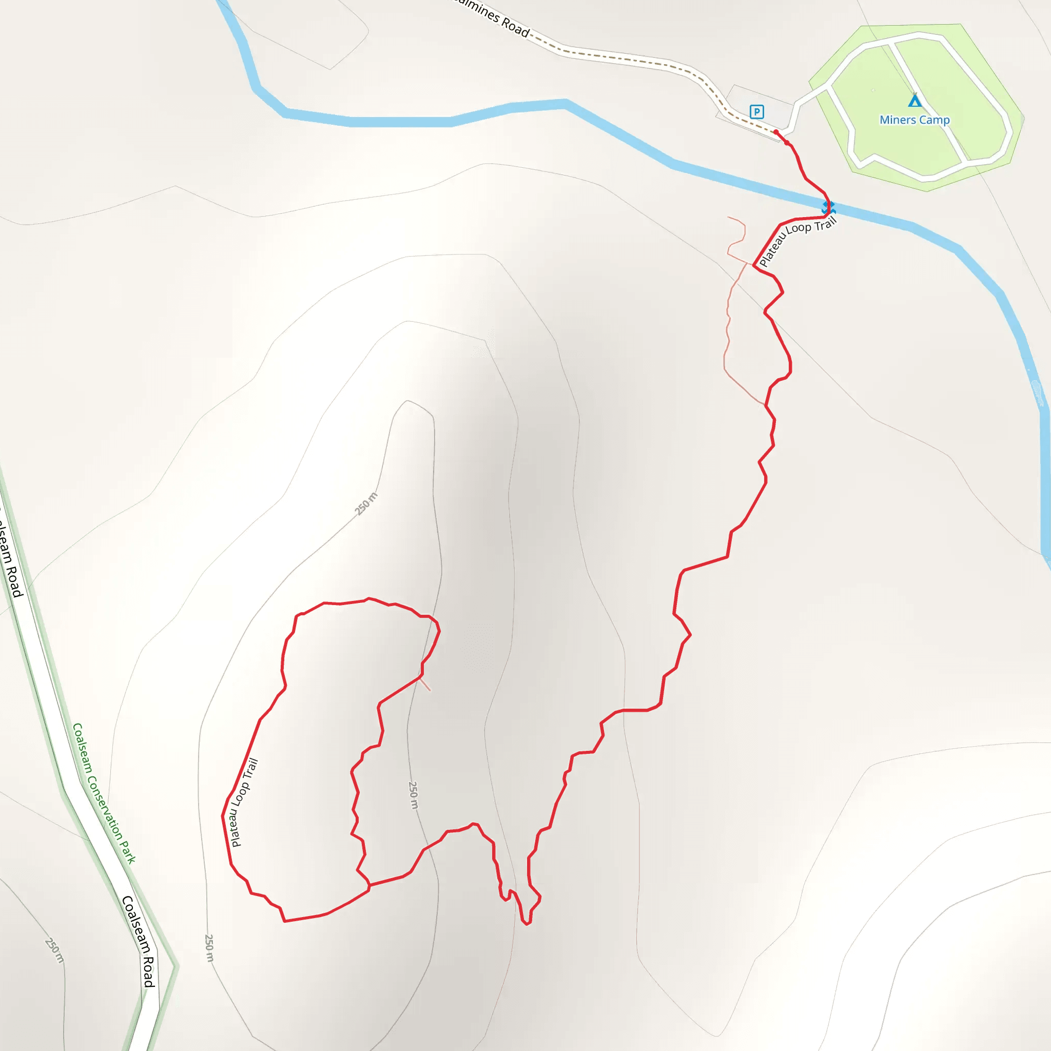 The Plateau Trail mobile static map