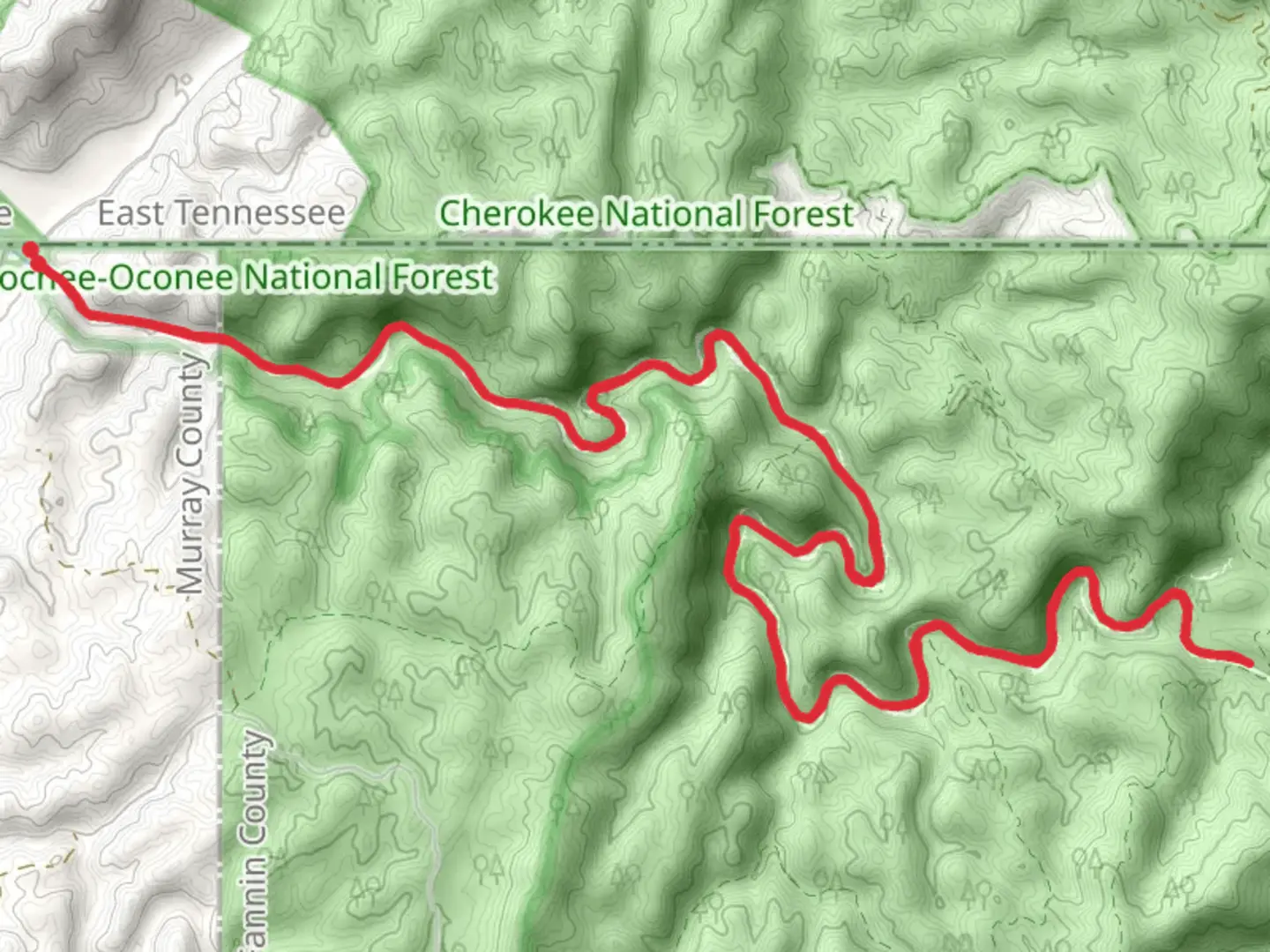 An image depicting the trail Jacks River and its surrounding area.