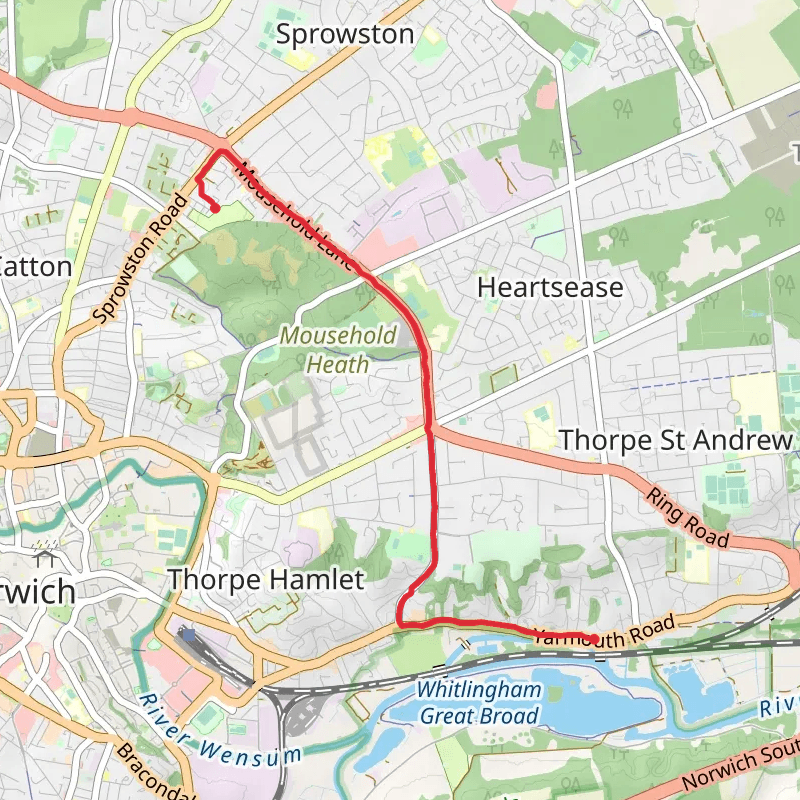 A map preview of the recording Hike on 30-03-2026 10:29 pm.