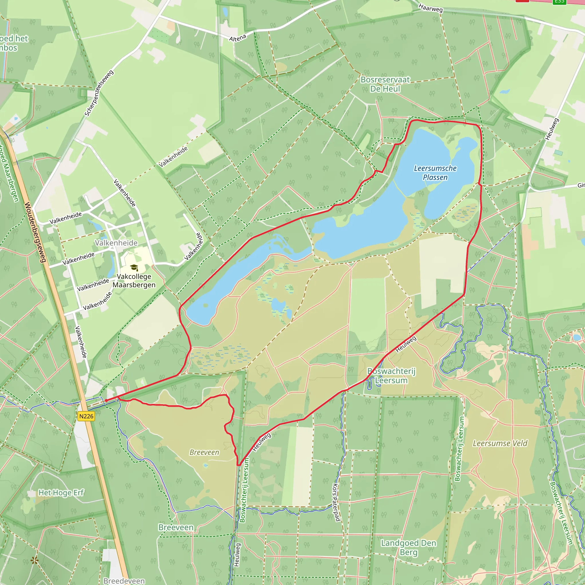 Boswachterij Leersum and Leersumsche Loop mobile static map