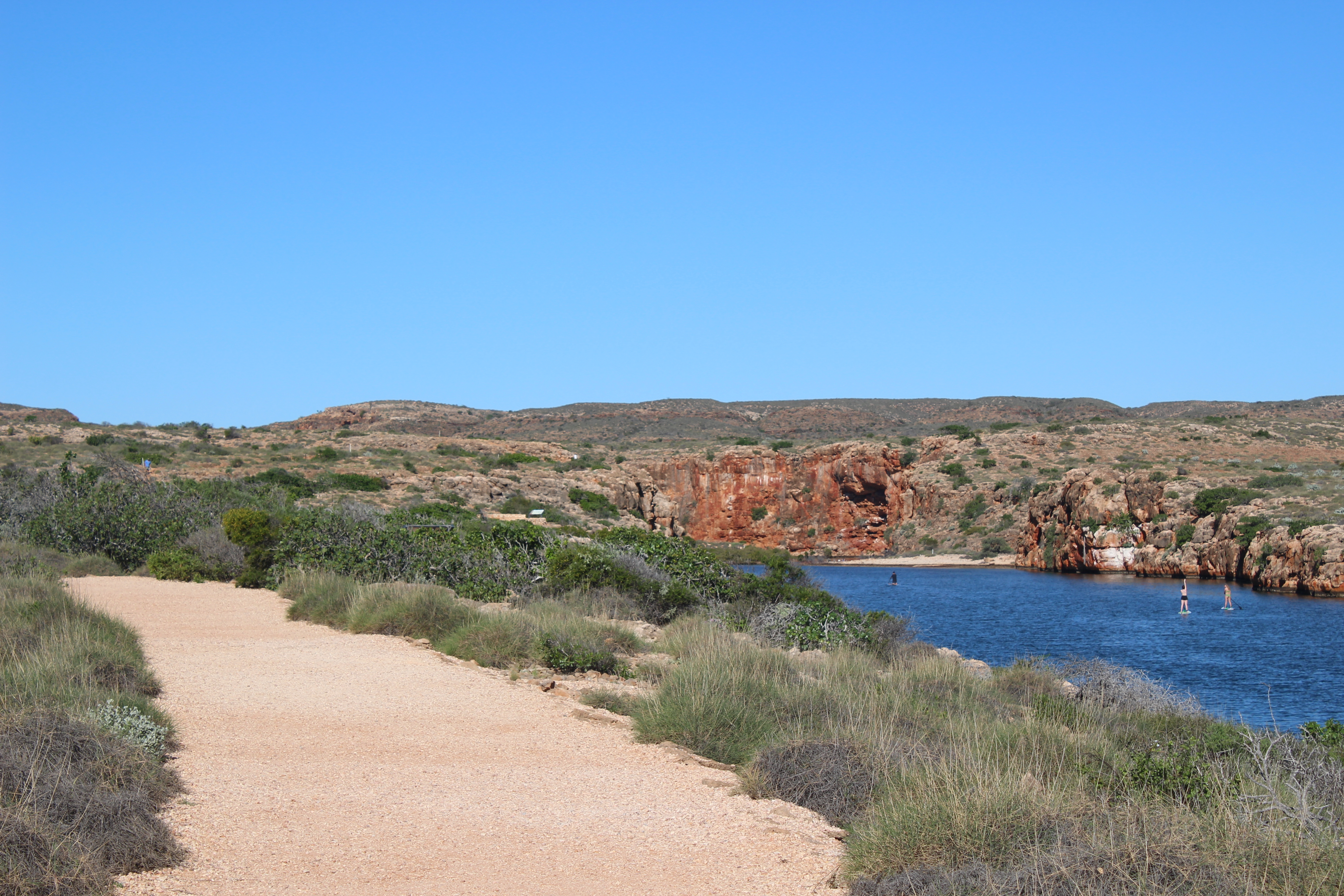 An image depicting the trail Cape Range National Park and its surrounding area.