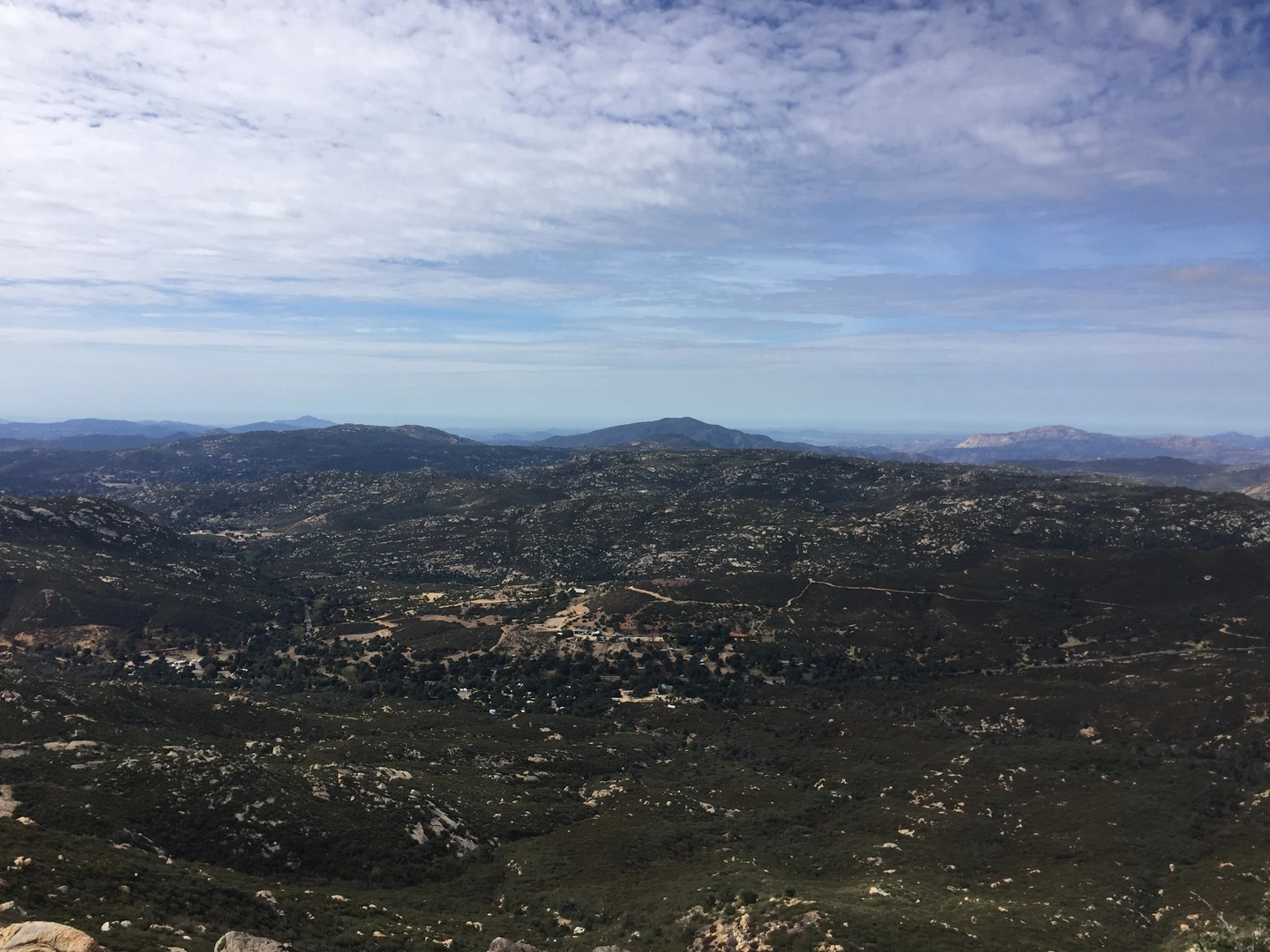 An image depicting the trail Upper Descanso Creek Trail and East Mesa Fire Road Loop and its surrounding area.