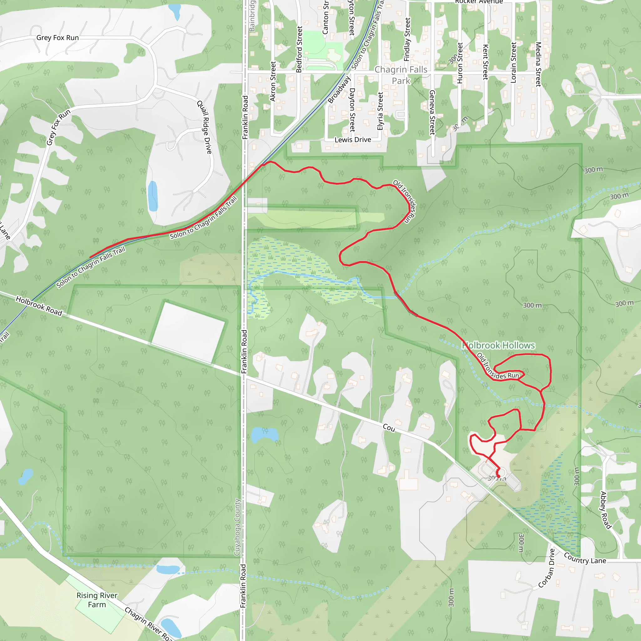 White Pine Way and Old Ironsides Run Walk mobile static map