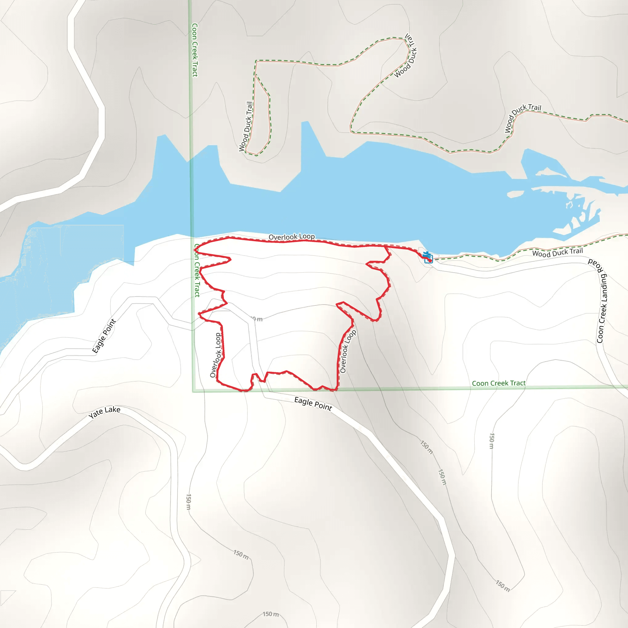 Overlook Loop mobile static map