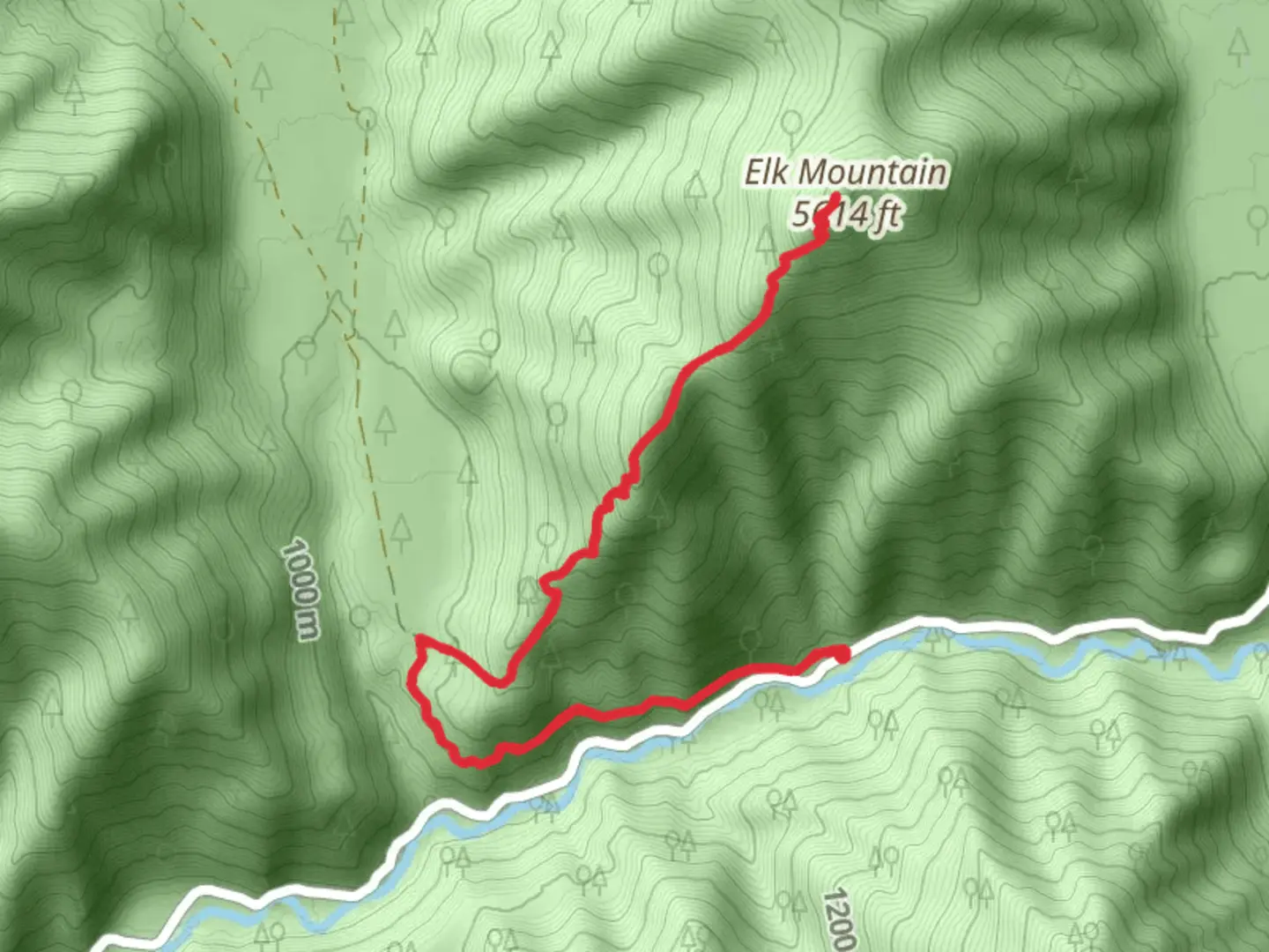 An image depicting the trail Elk Mountain Trail and its surrounding area.