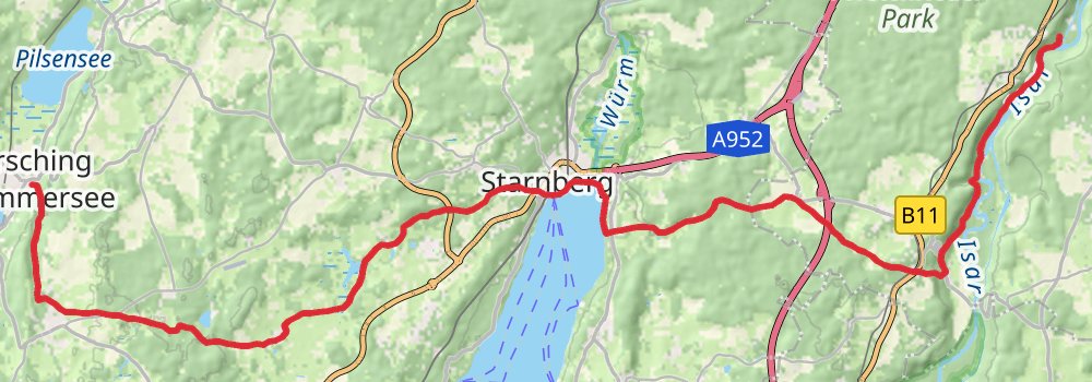 Münchner Jakobsweg stage 2 Map