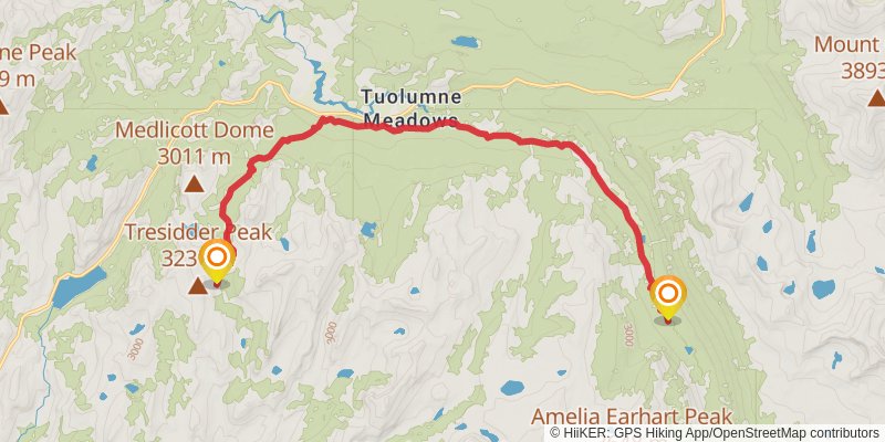 John Muir Trail stage 3 Map