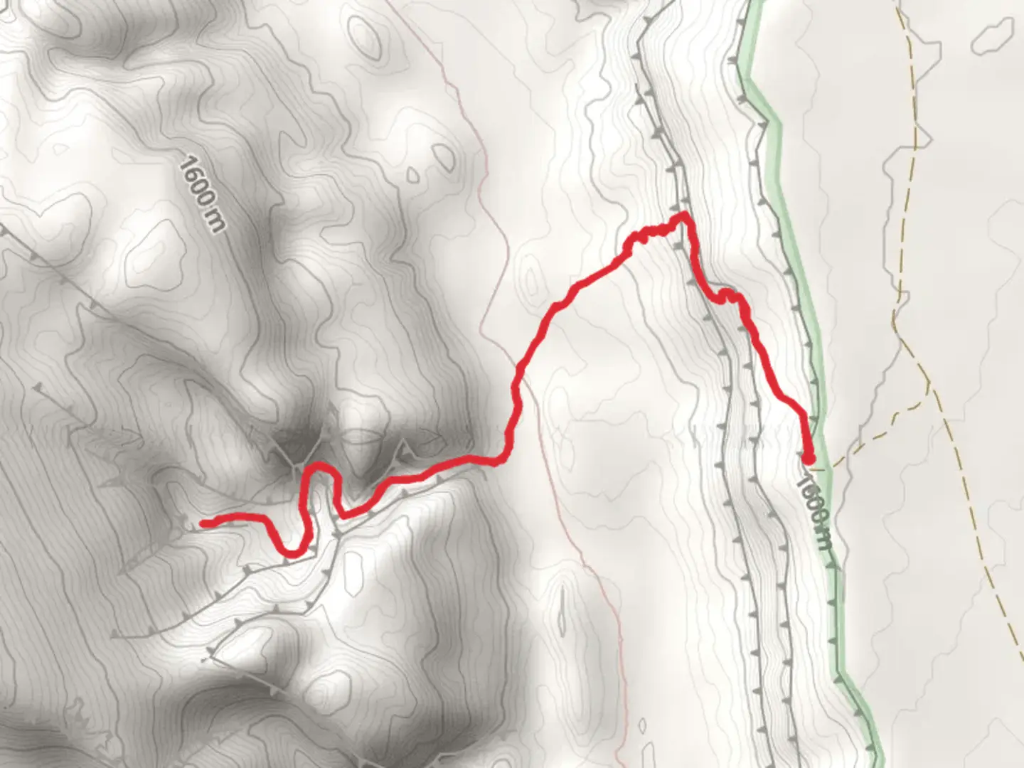An image depicting the trail Brimhall Arch Trail and its surrounding area.