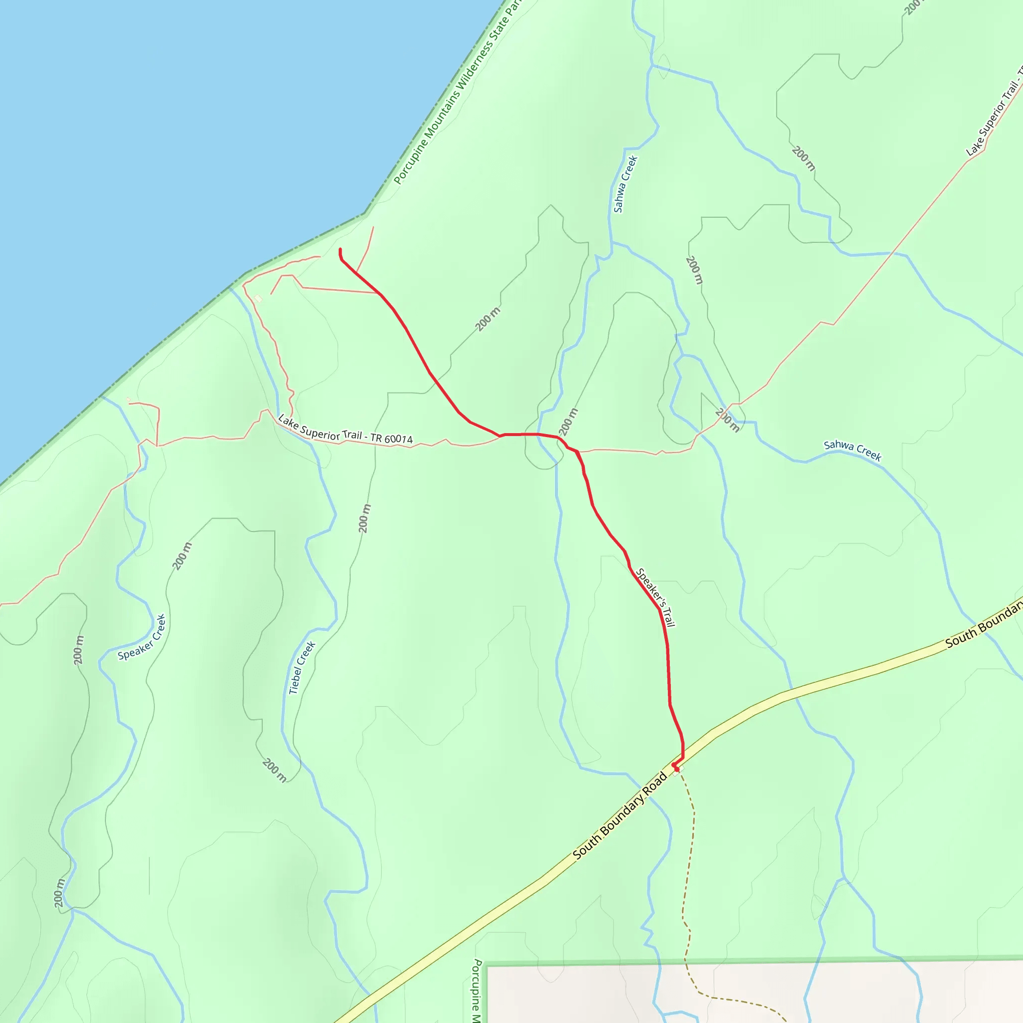 Speaker's Trail mobile static map