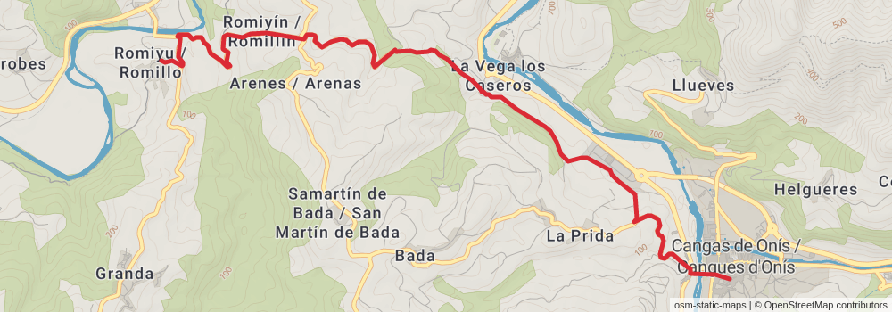 GR 105 Route of the Pilgrimages stage 7 Map