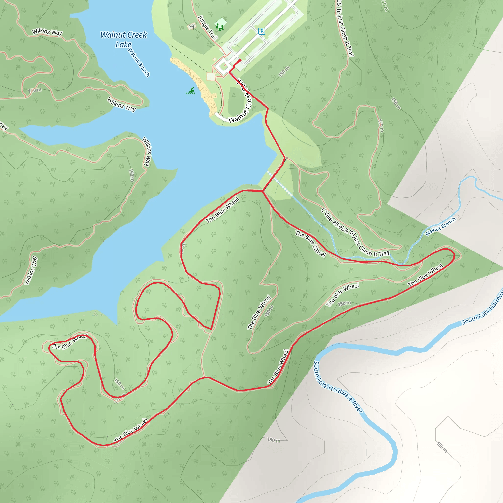 The Blue Wheel - Easy Loop mobile static map