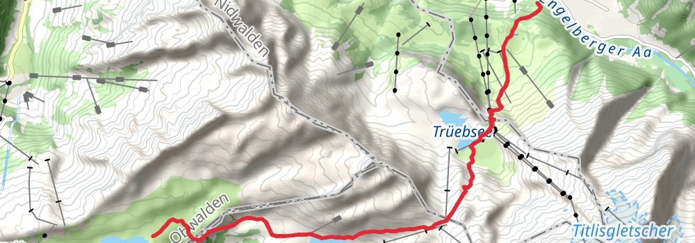 Via Alpina - Red Trail stage 75 Map