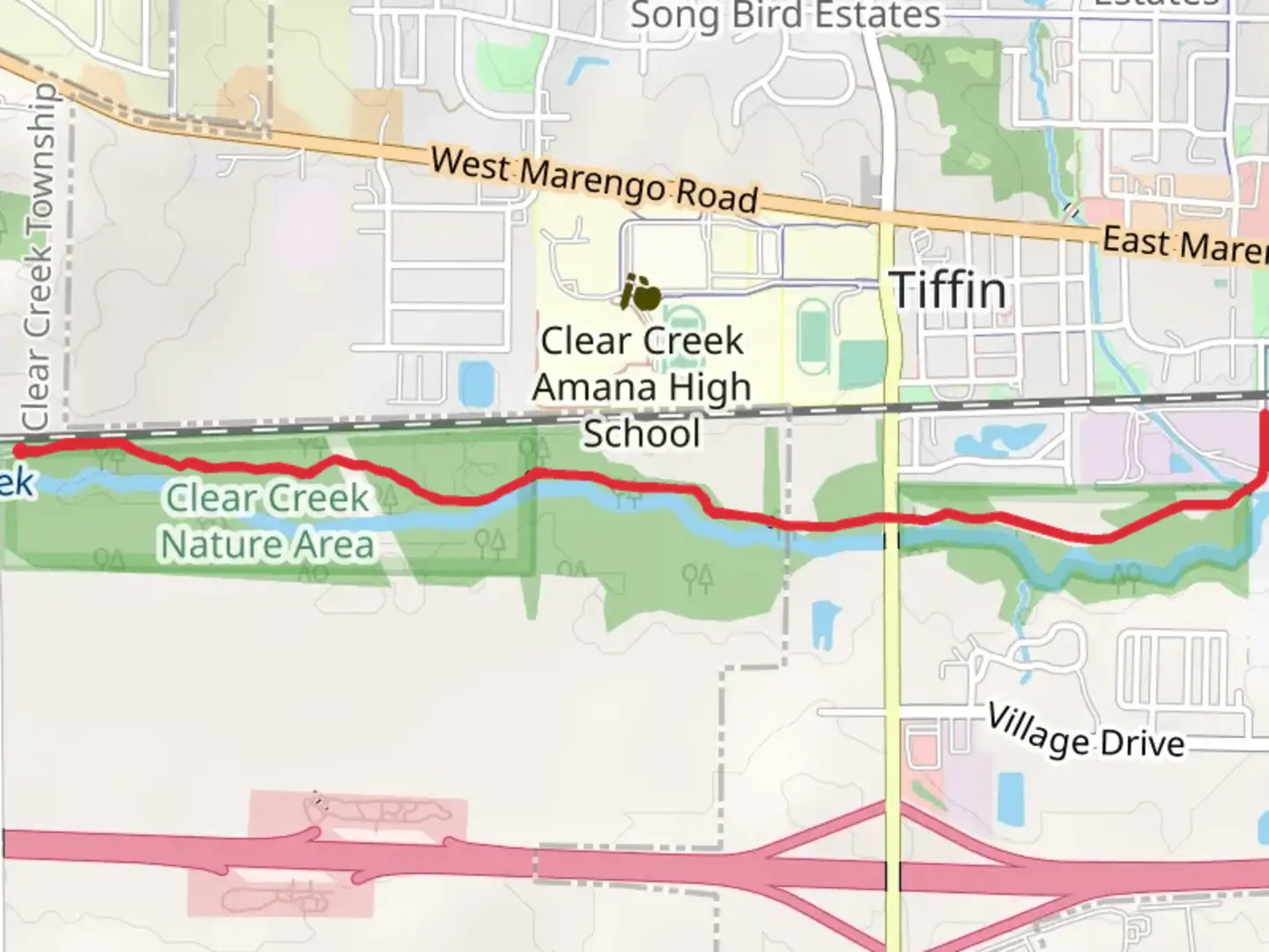 An image depicting the trail Clear Creek Trail Extension and its surrounding area.